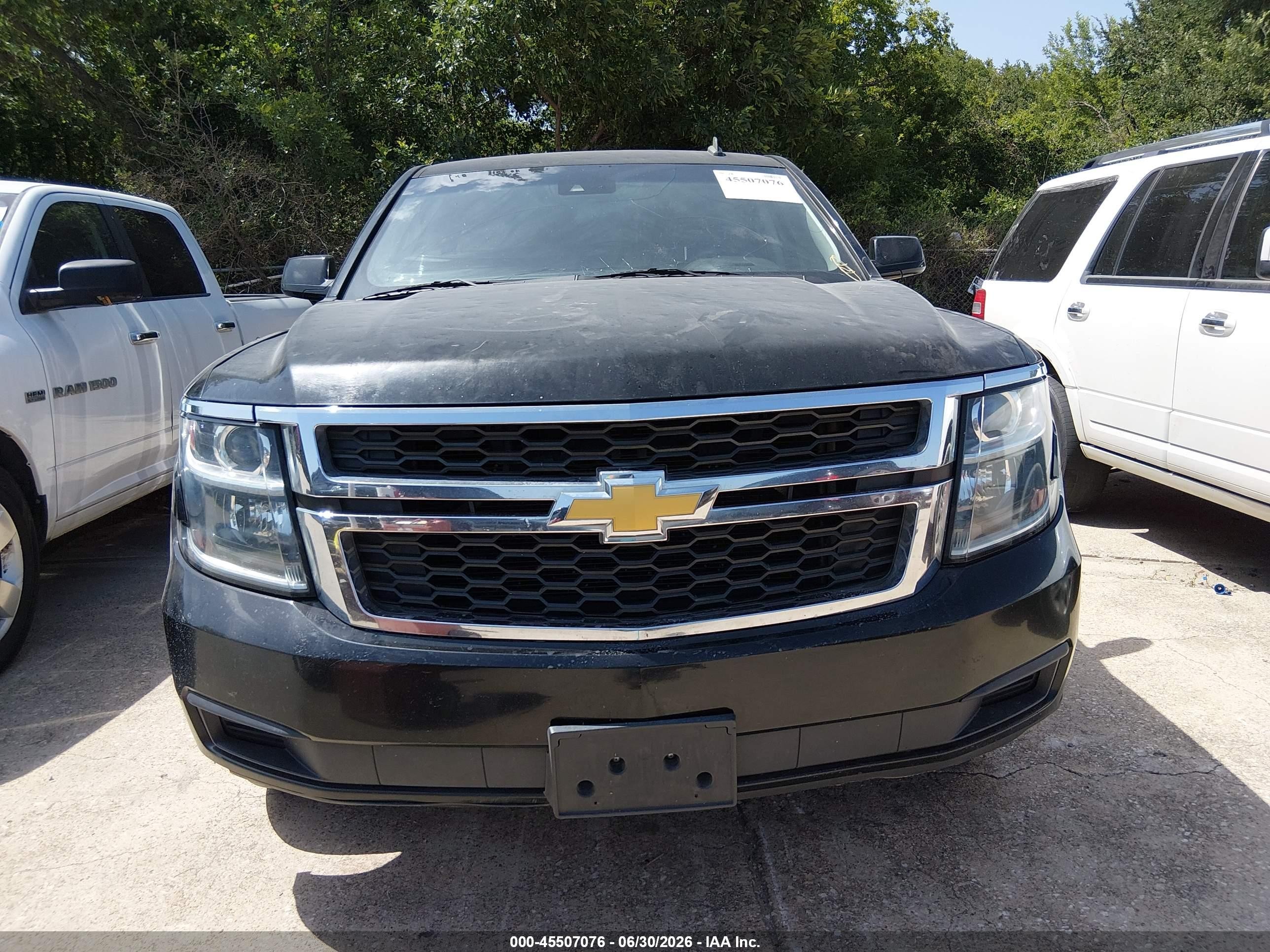 2015 Chevrolet Tahoe Lt Black vin: 1GNSKBKC2FR166814
