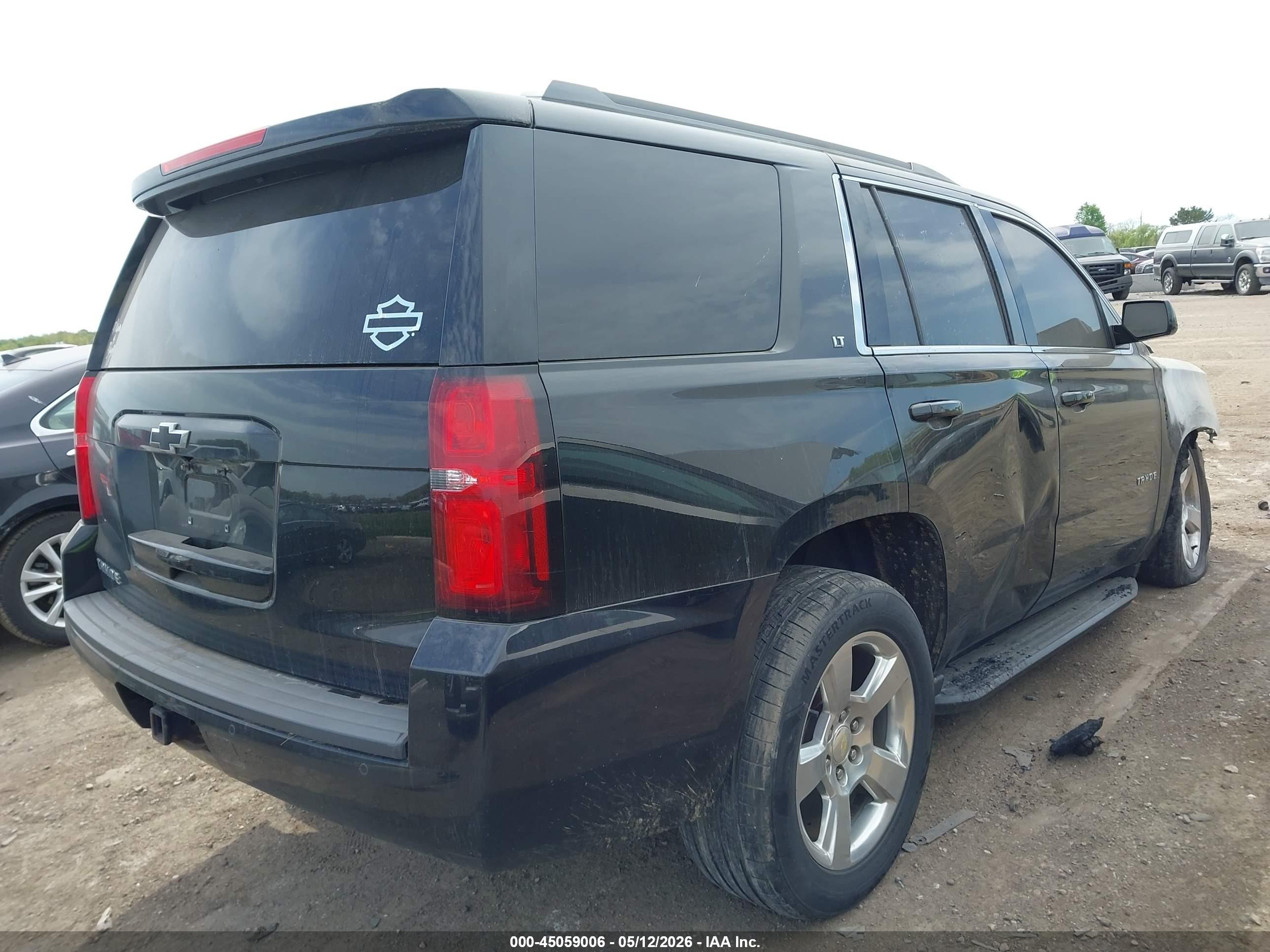 2015 Chevrolet Tahoe Lt Black vin: 1GNSKBKC2FR182284