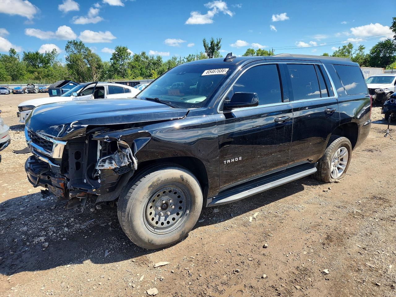 2015 Chevrolet Tahoe K1500 Lt Черный vin: 1GNSKBKC2FR651017