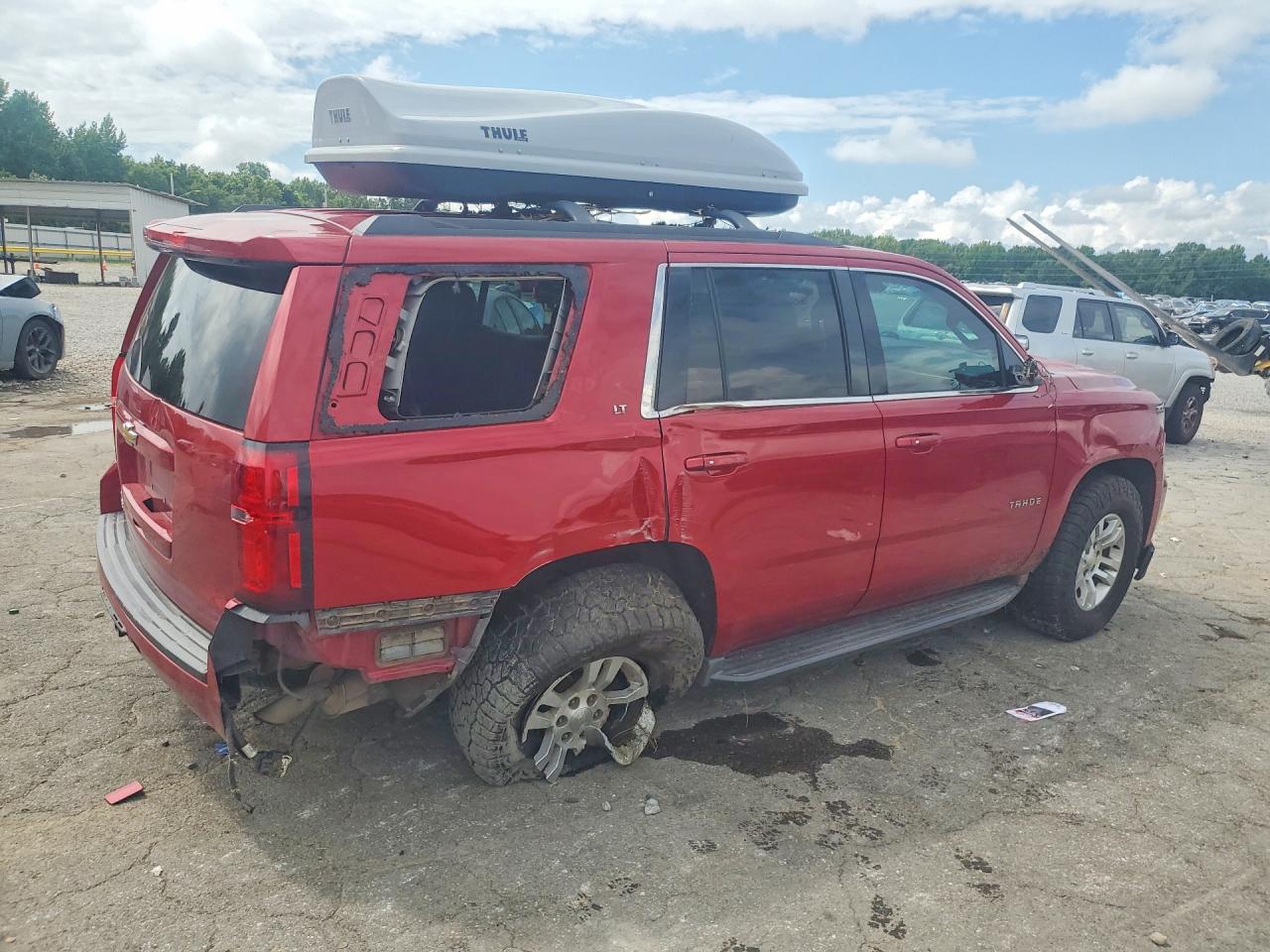 2015 Chevrolet Tahoe K1500 Lt Red vin: 1GNSKBKC2FR664575