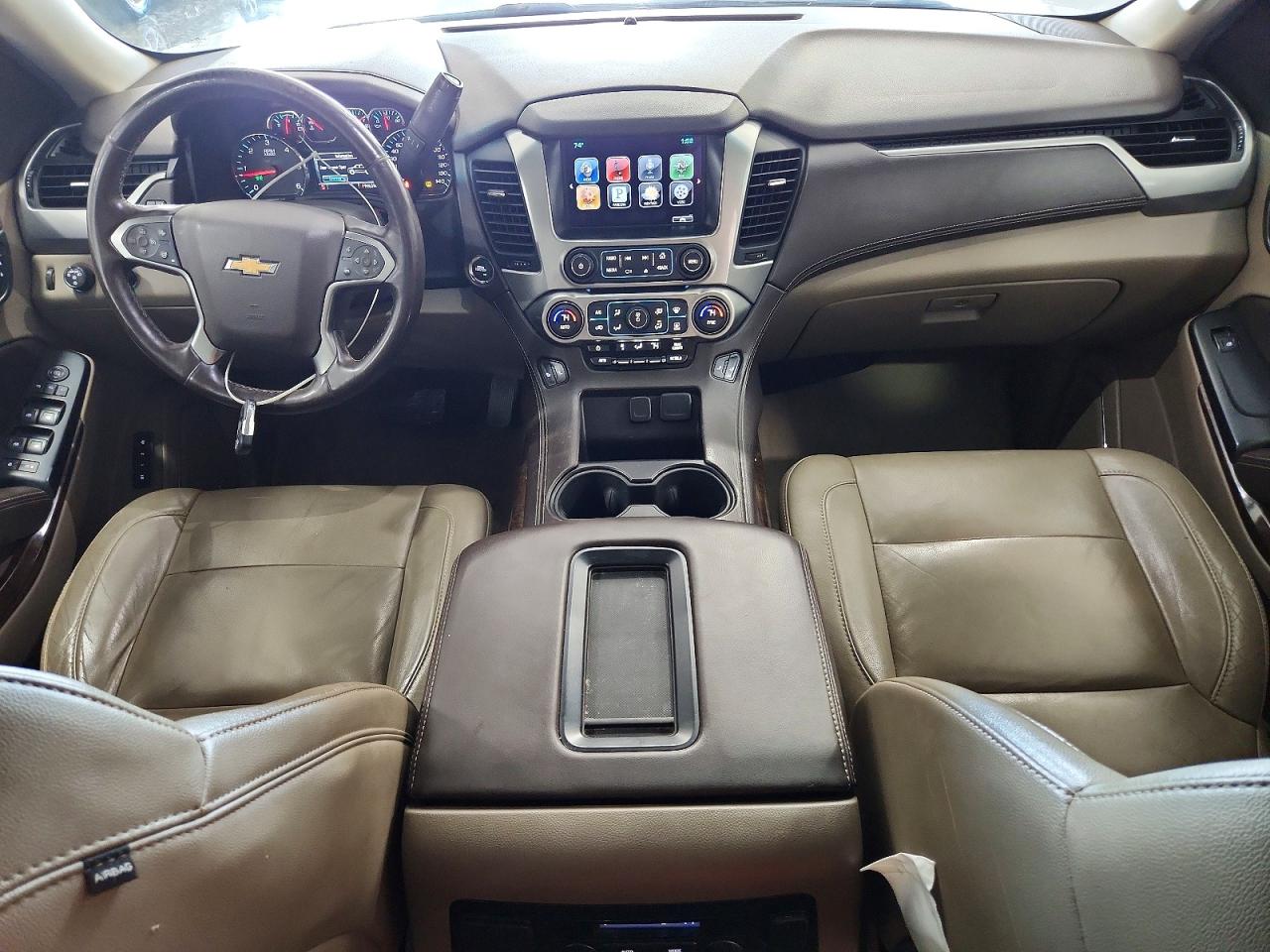 2015 Chevrolet Tahoe K1500 Lt White vin: 1GNSKBKC3FR118707