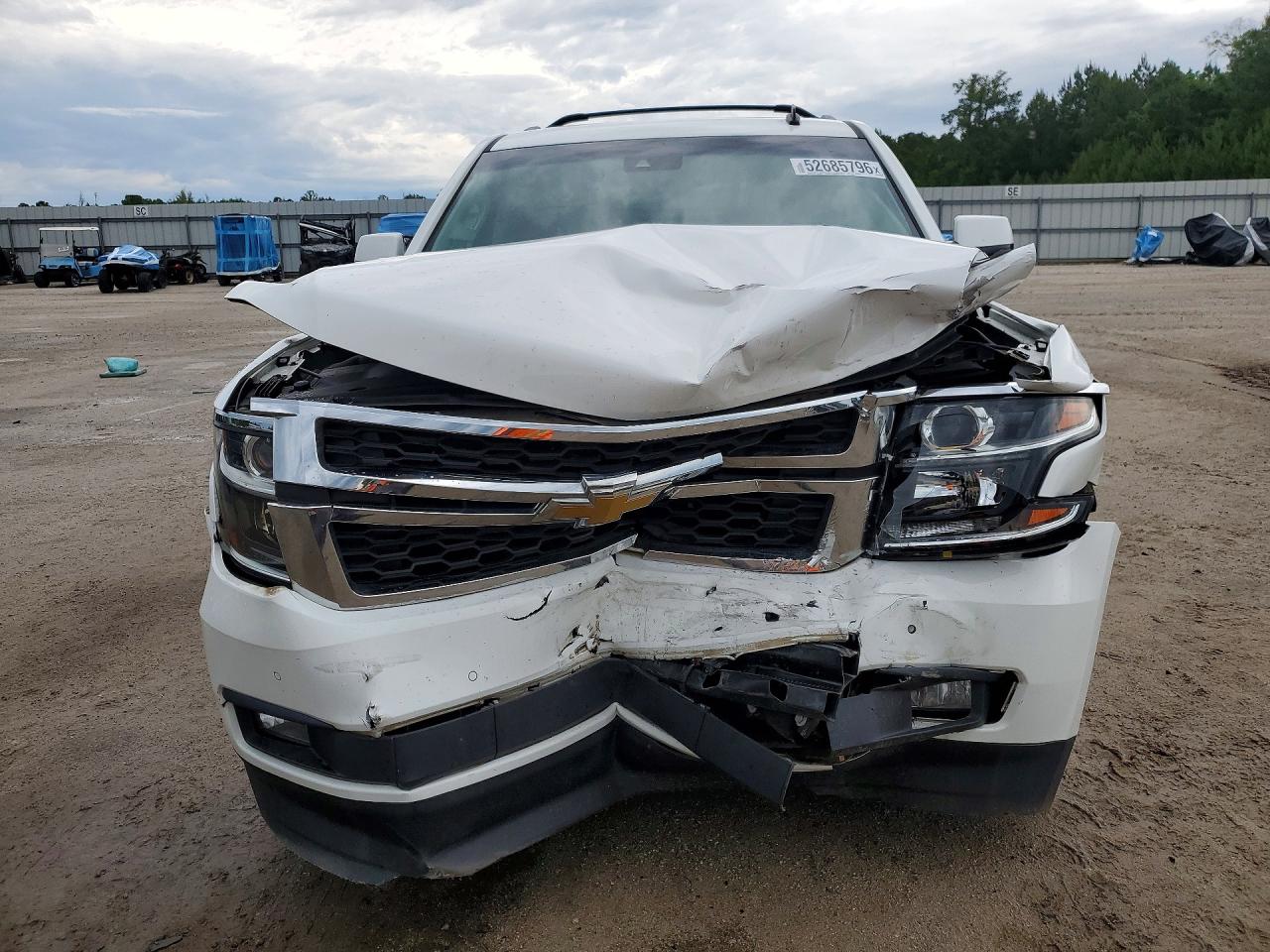 2015 Chevrolet Tahoe K1500 Lt White vin: 1GNSKBKC3FR126645