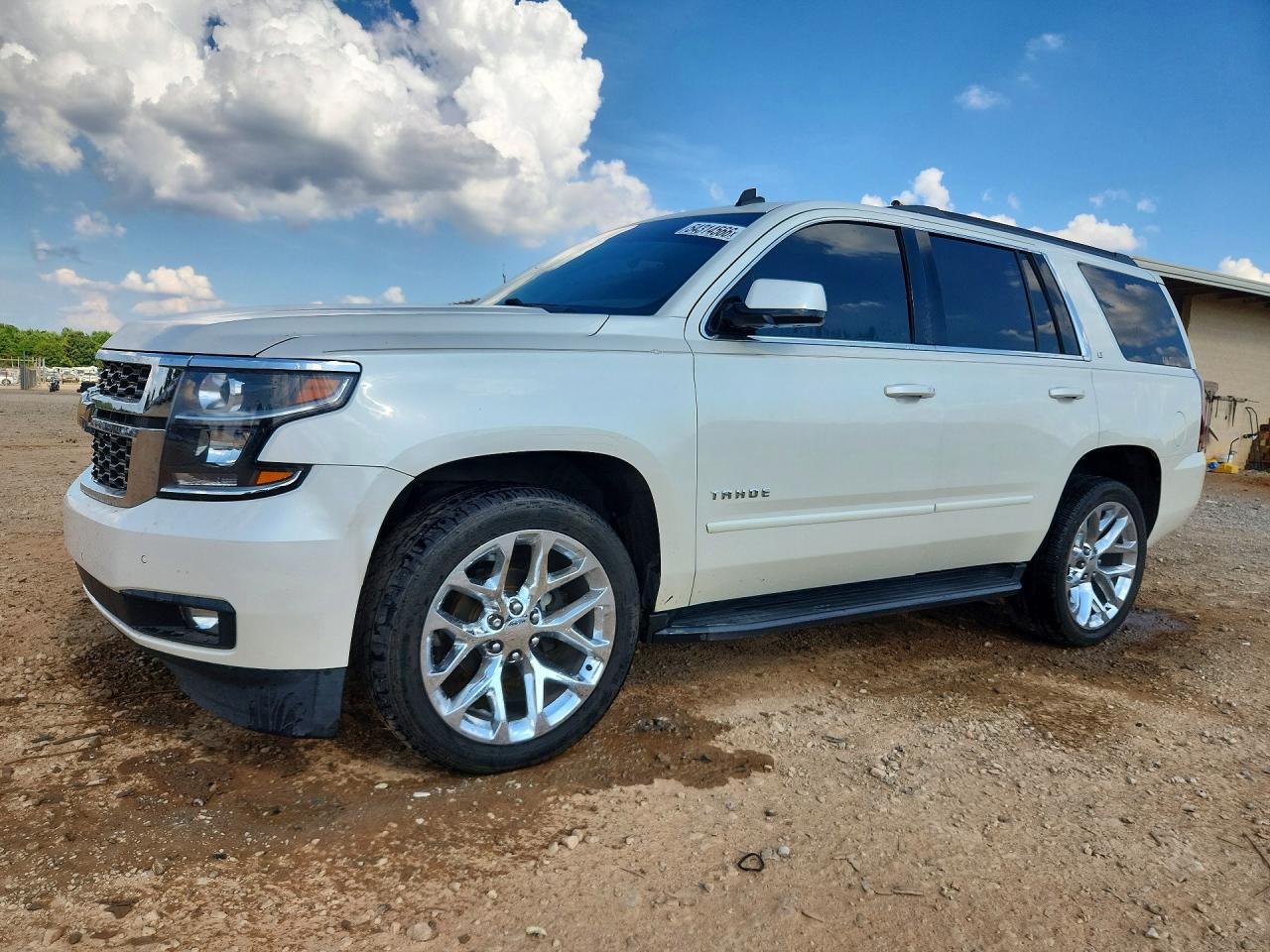 2015 Chevrolet Tahoe K1500 Lt White vin: 1GNSKBKC3FR131456