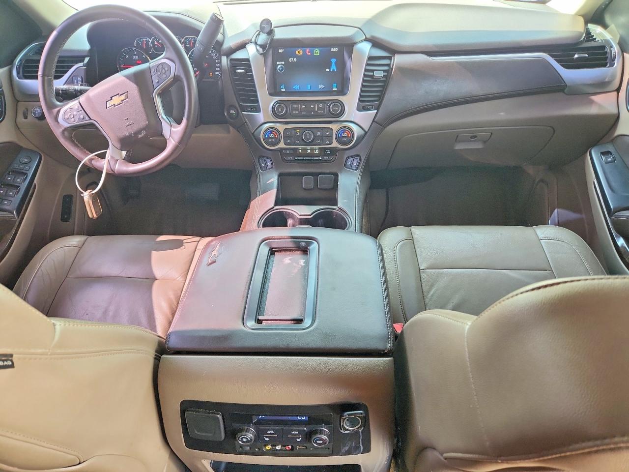 2015 Chevrolet Tahoe K1500 Lt White vin: 1GNSKBKC3FR131456