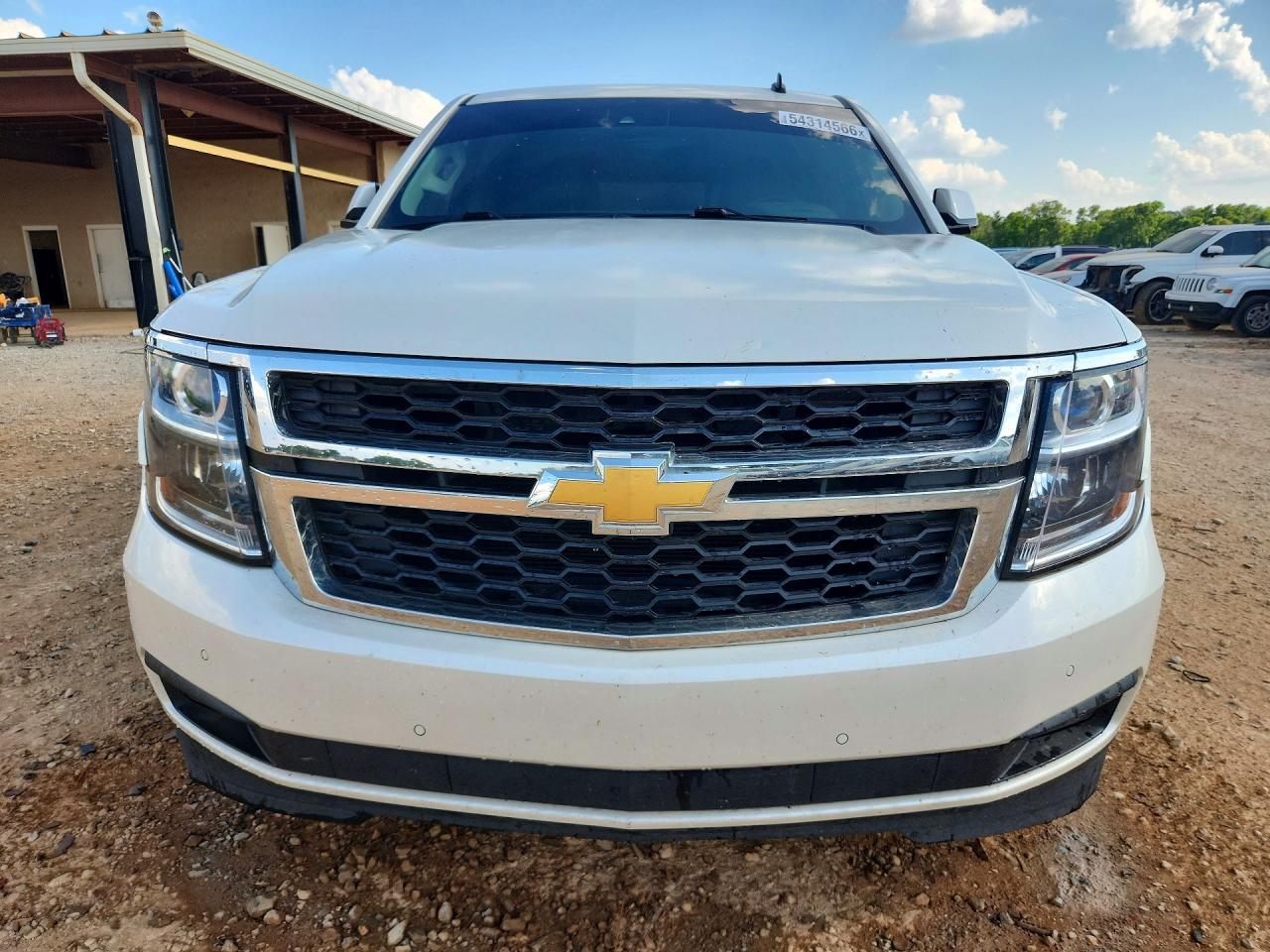 2015 Chevrolet Tahoe K1500 Lt White vin: 1GNSKBKC3FR131456