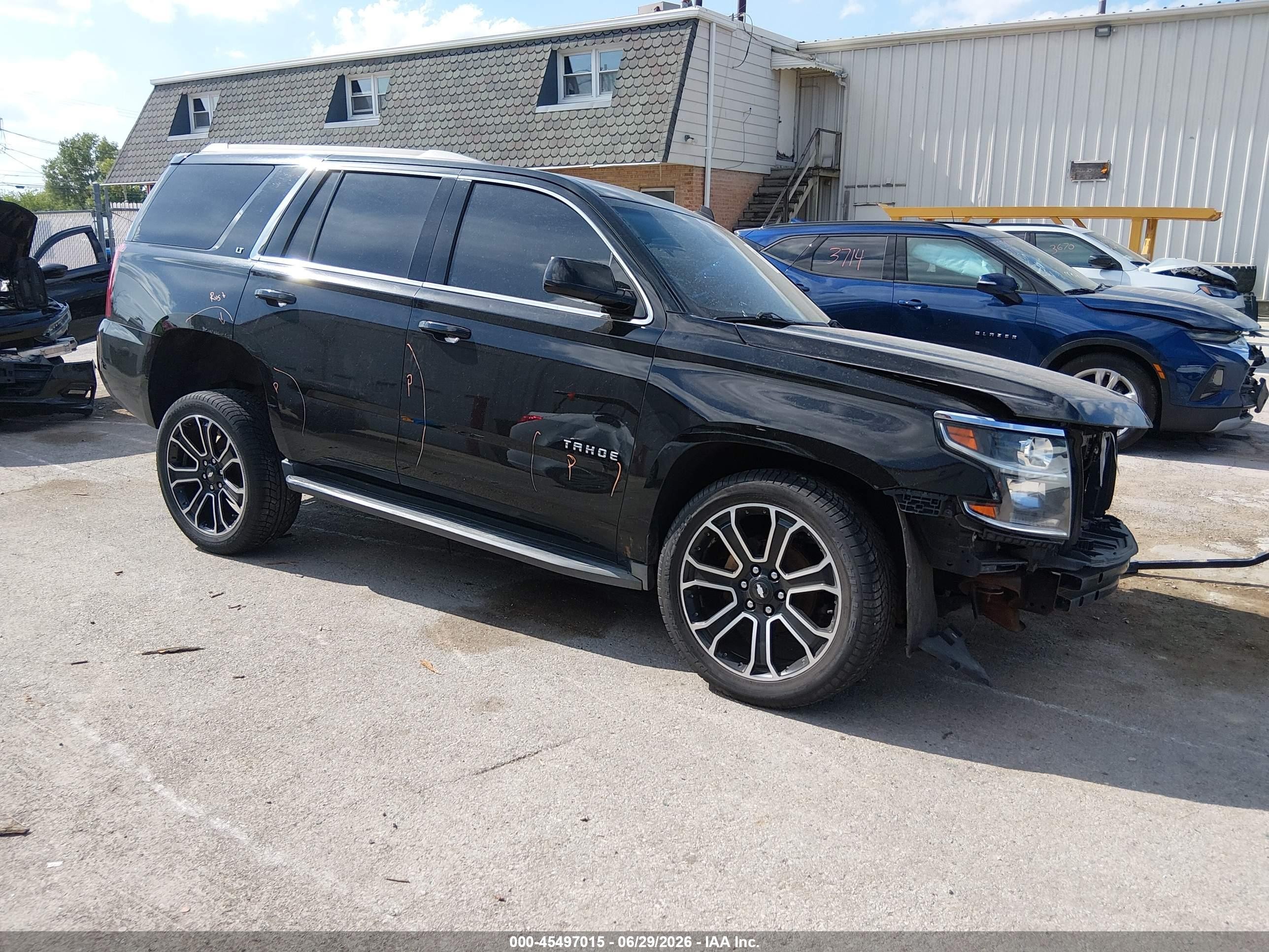 2015 Chevrolet Tahoe Lt Black vin: 1GNSKBKC3FR270311