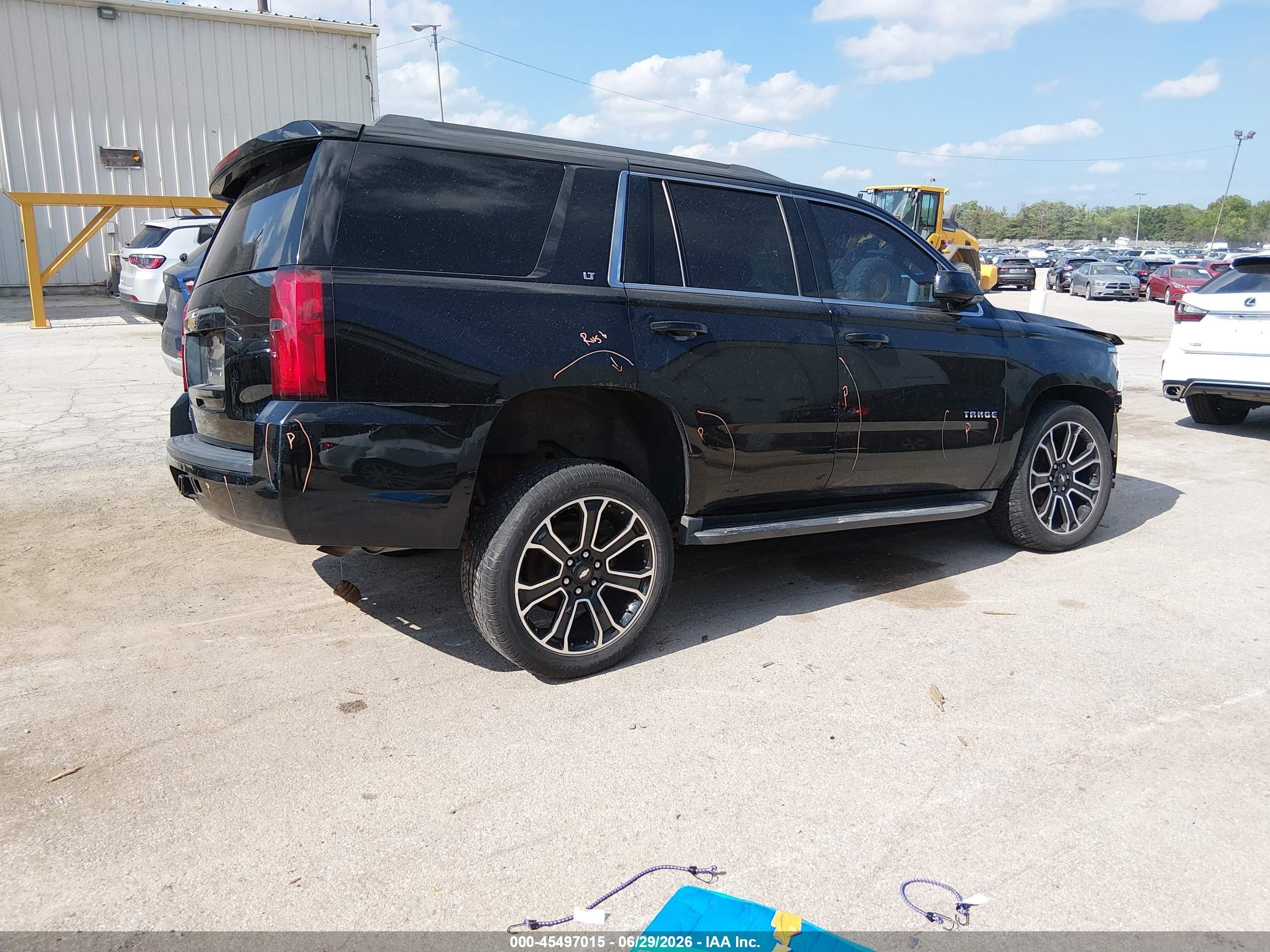 2015 Chevrolet Tahoe Lt Black vin: 1GNSKBKC3FR270311