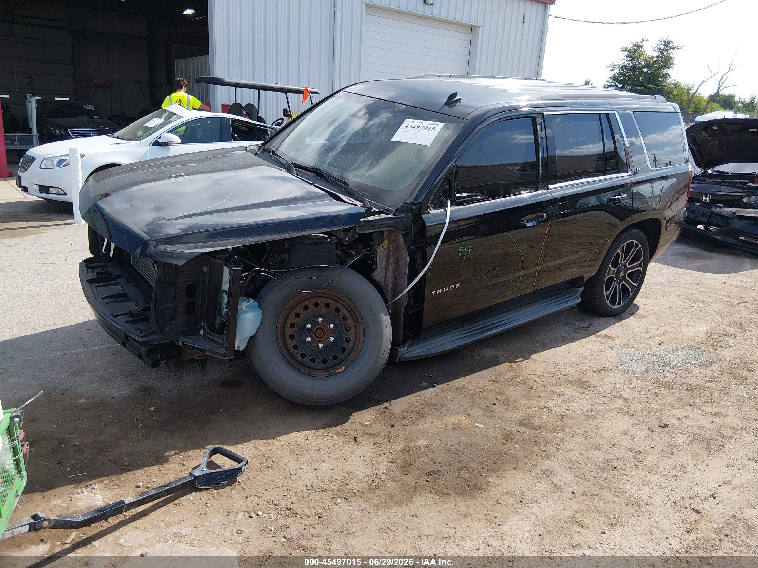 2015 Chevrolet Tahoe Lt Black vin: 1GNSKBKC3FR270311