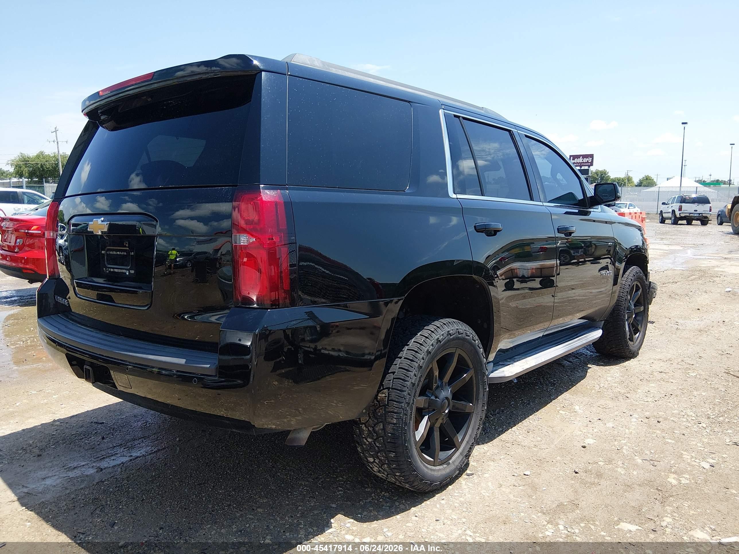 2015 Chevrolet Tahoe Lt Black vin: 1GNSKBKC4FR613143