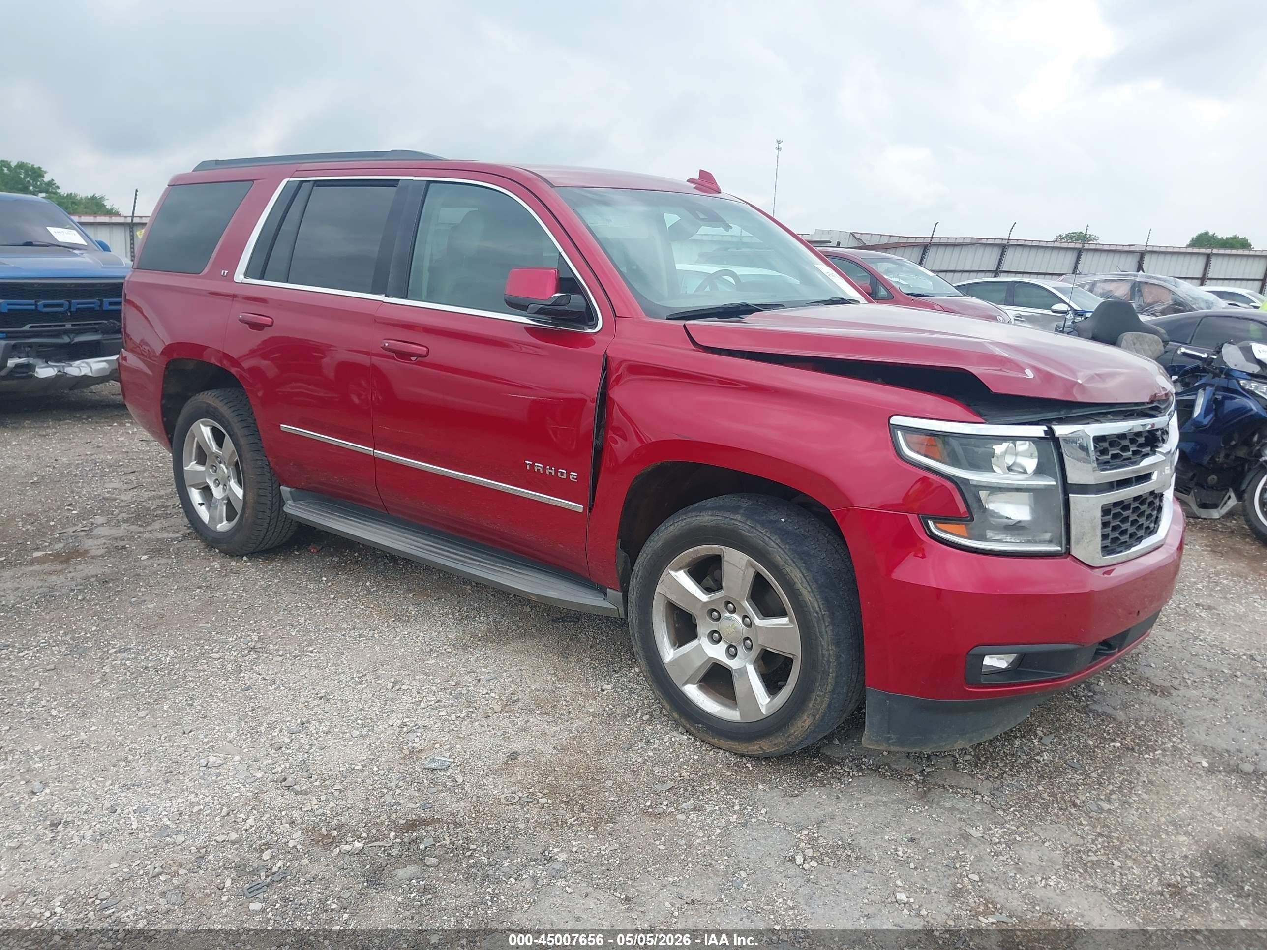 2015 Chevrolet Tahoe Lt Red vin: 1GNSKBKC4FR628192