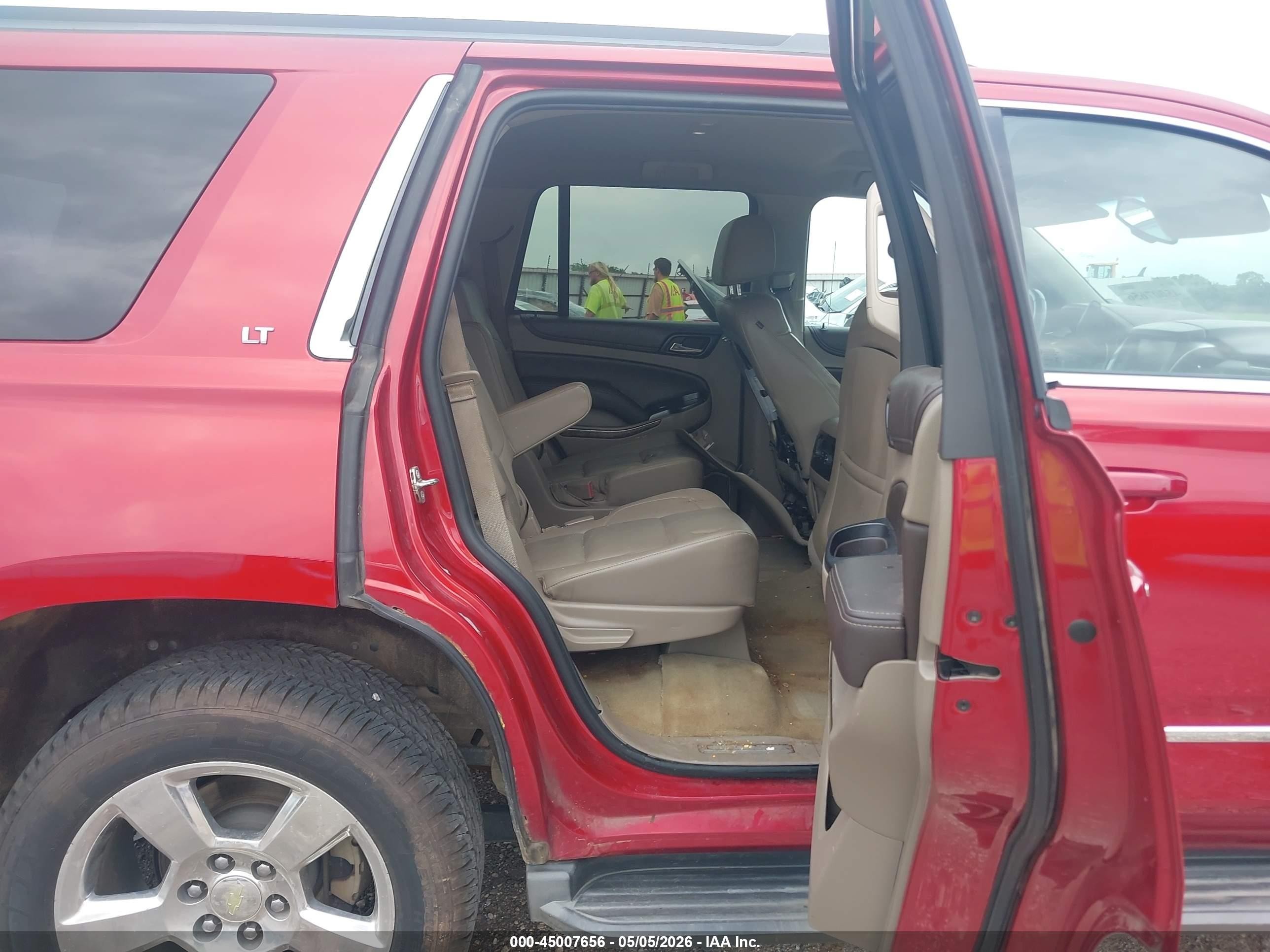 2015 Chevrolet Tahoe Lt Red vin: 1GNSKBKC4FR628192