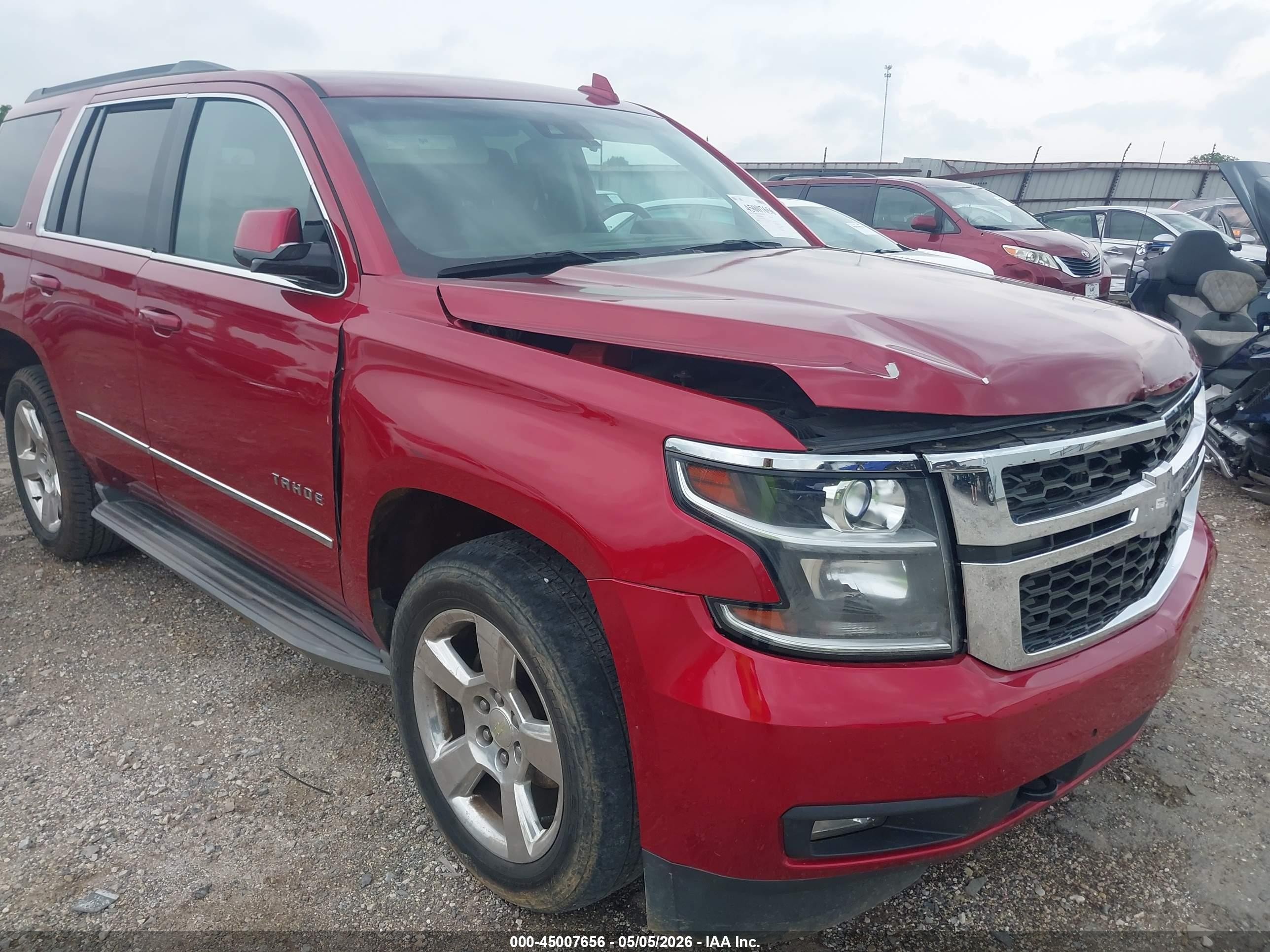 2015 Chevrolet Tahoe Lt Red vin: 1GNSKBKC4FR628192