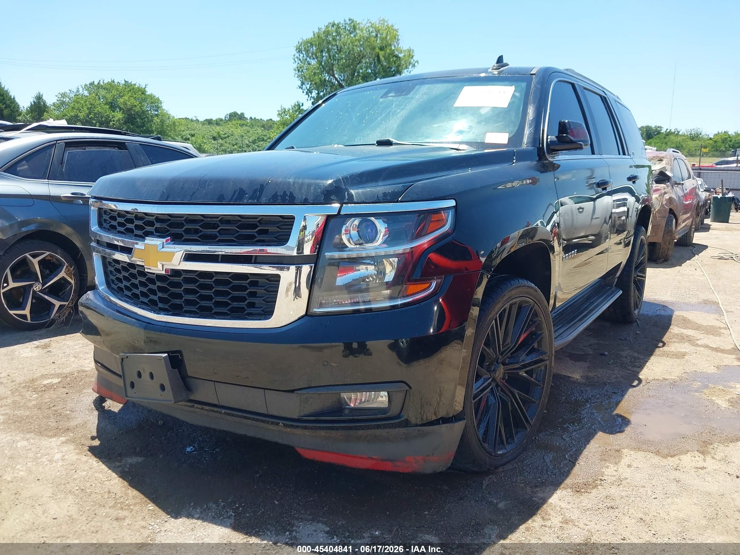 2015 Chevrolet Tahoe Lt Black vin: 1GNSKBKC4FR634462