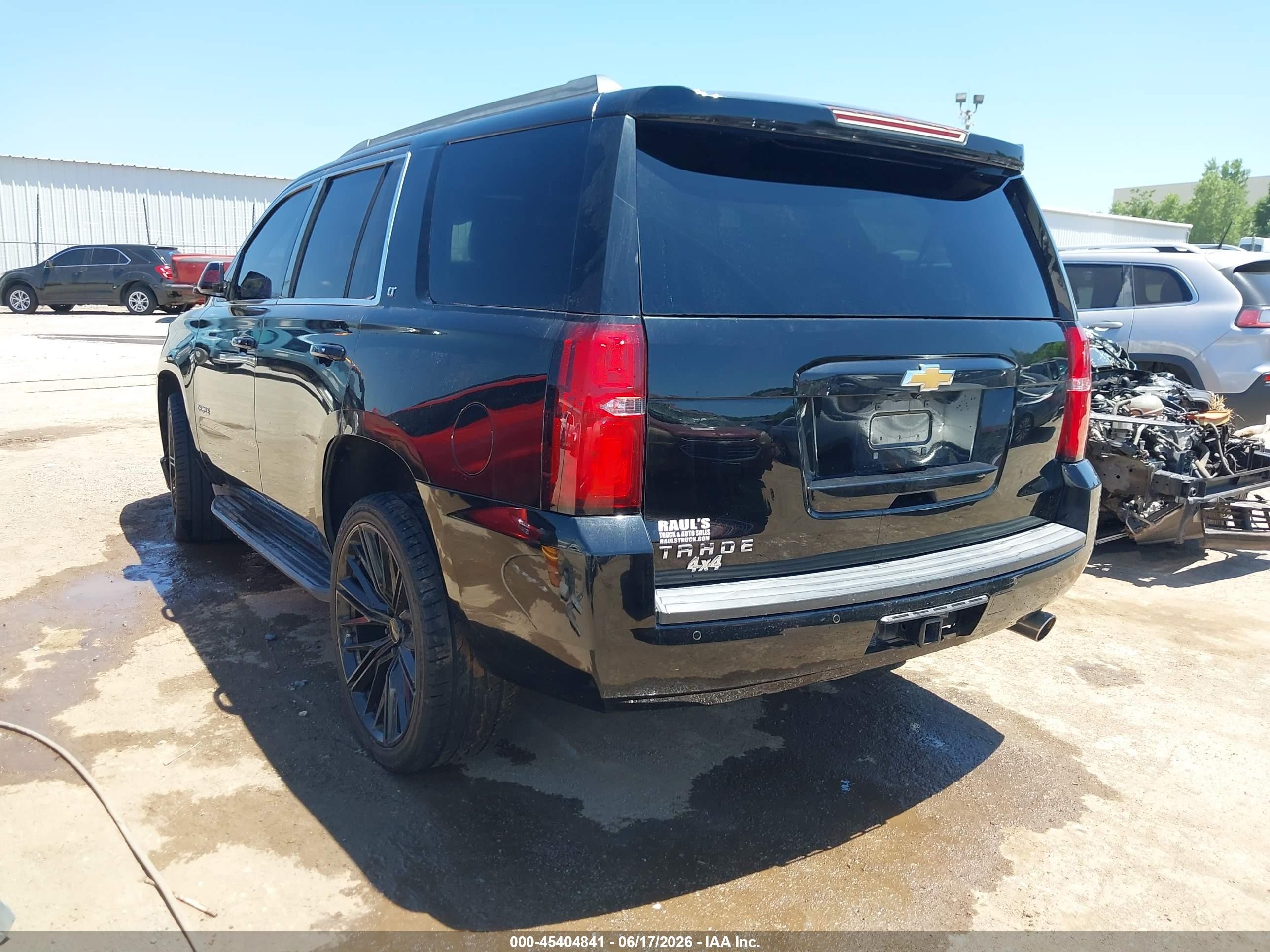 2015 Chevrolet Tahoe Lt Black vin: 1GNSKBKC4FR634462