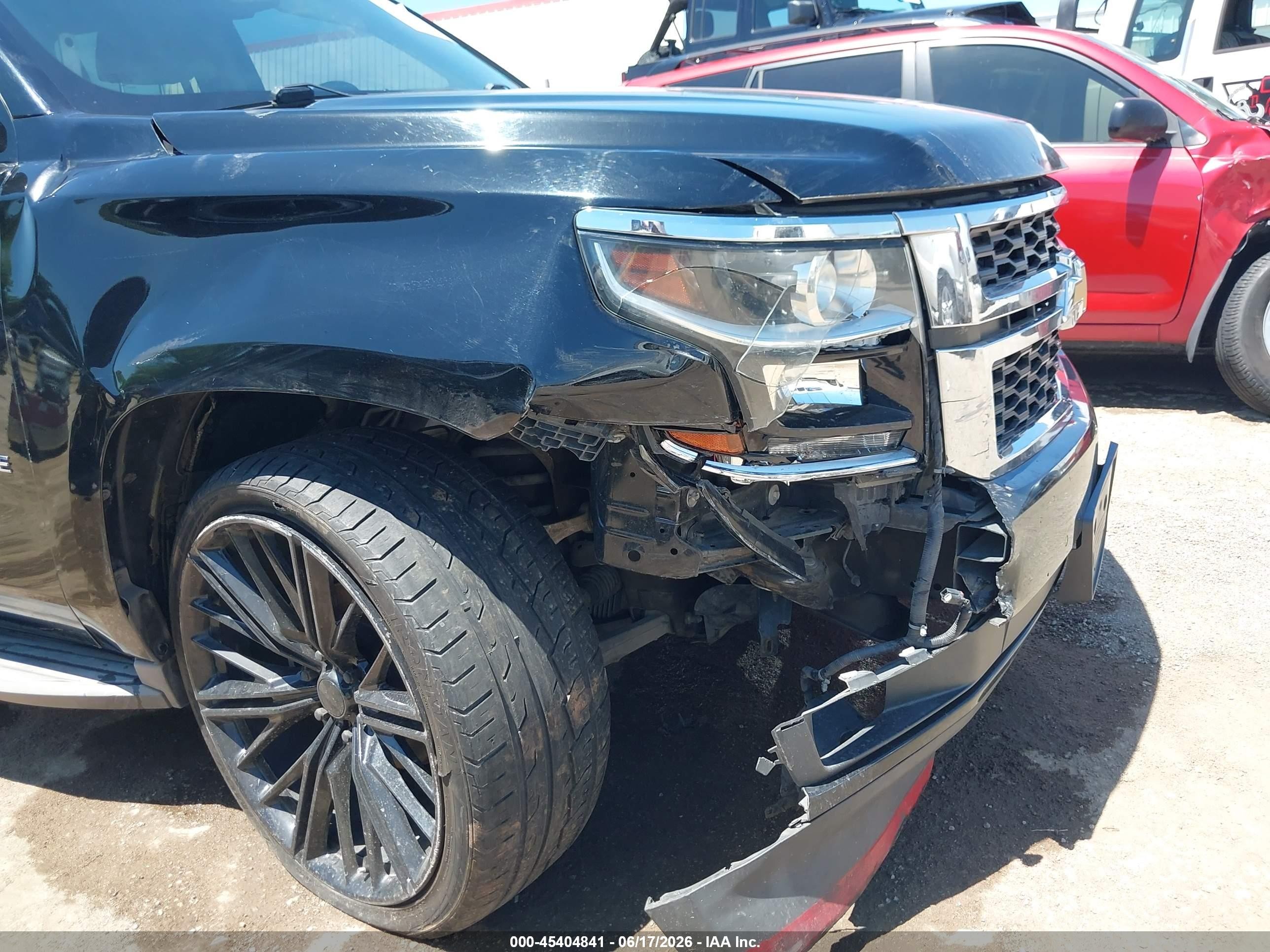 2015 Chevrolet Tahoe Lt Black vin: 1GNSKBKC4FR634462
