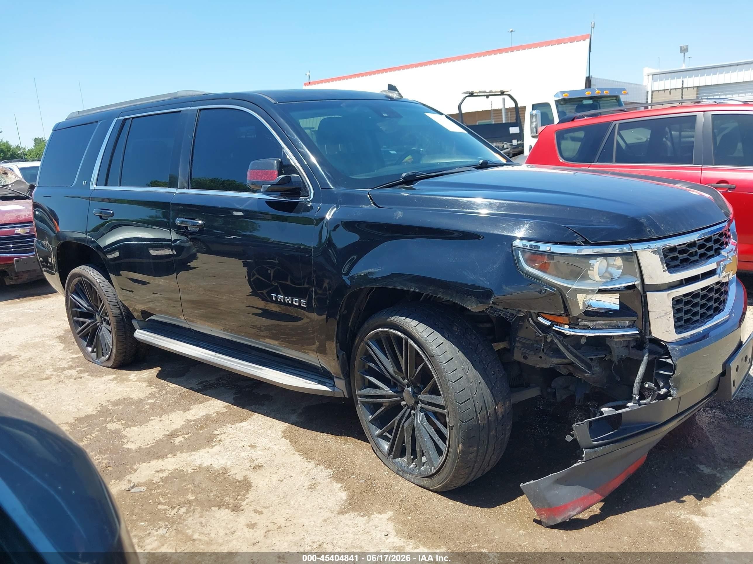 2015 Chevrolet Tahoe Lt Black vin: 1GNSKBKC4FR634462