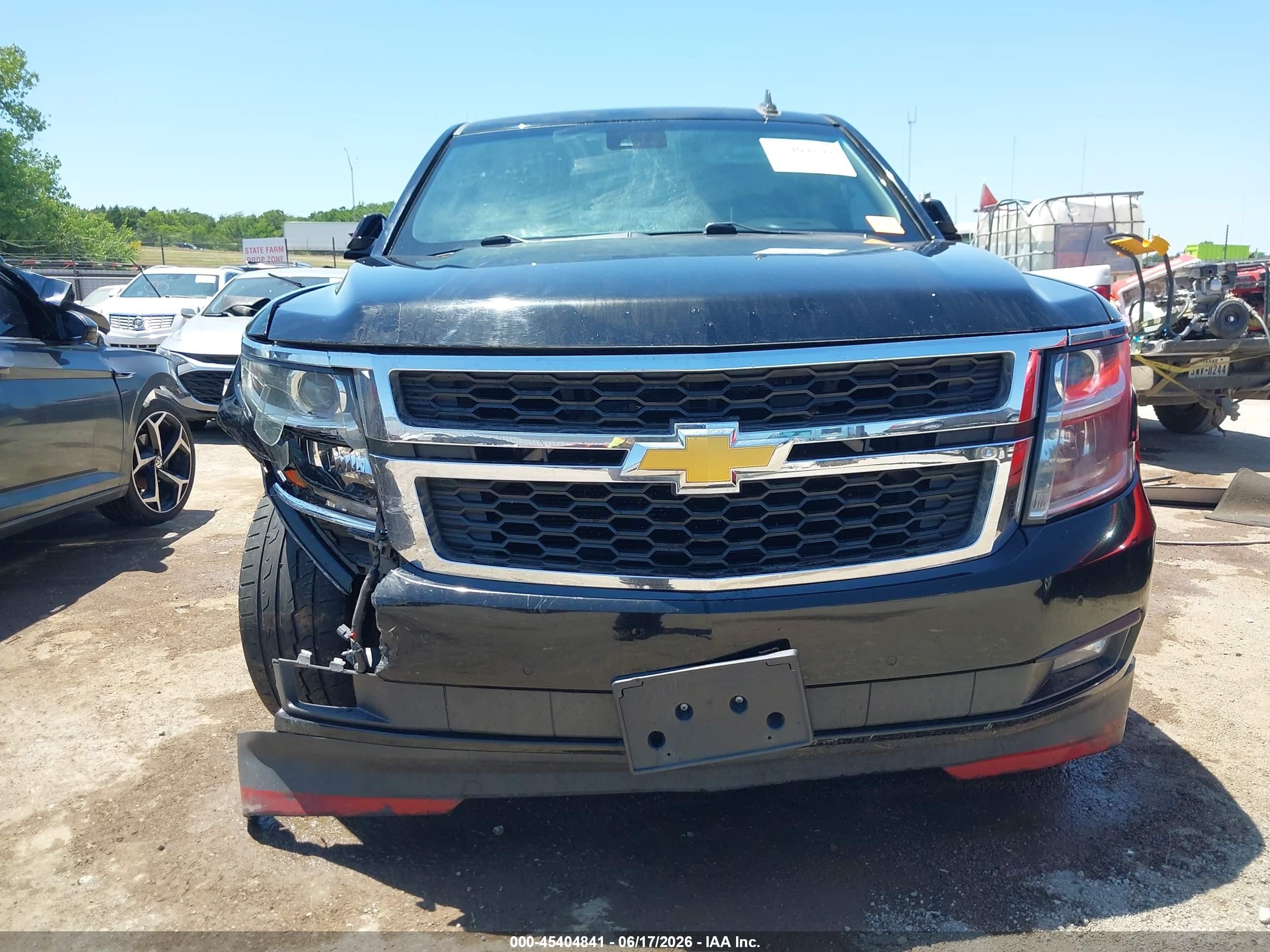 2015 Chevrolet Tahoe Lt Black vin: 1GNSKBKC4FR634462