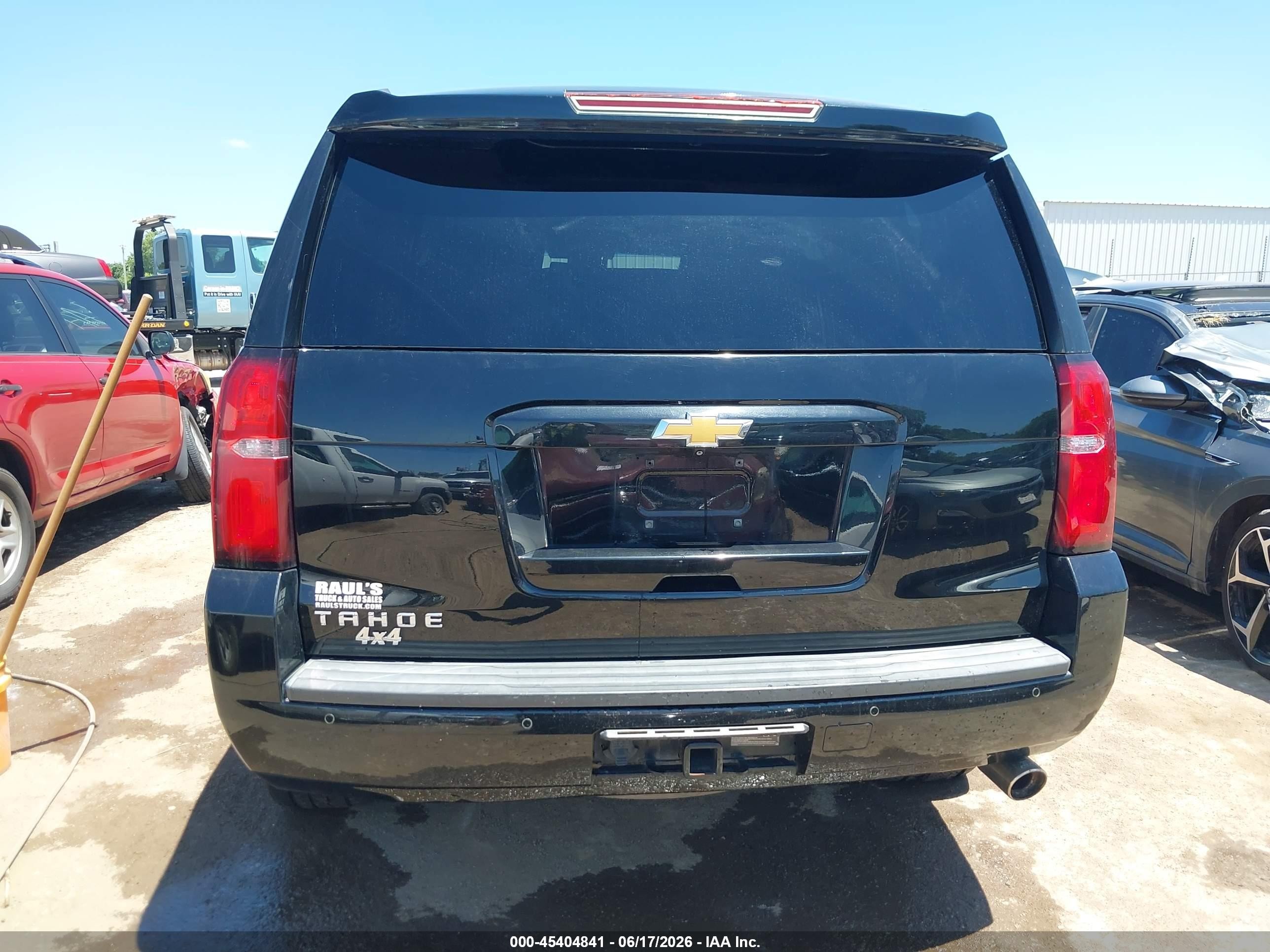 2015 Chevrolet Tahoe Lt Black vin: 1GNSKBKC4FR634462