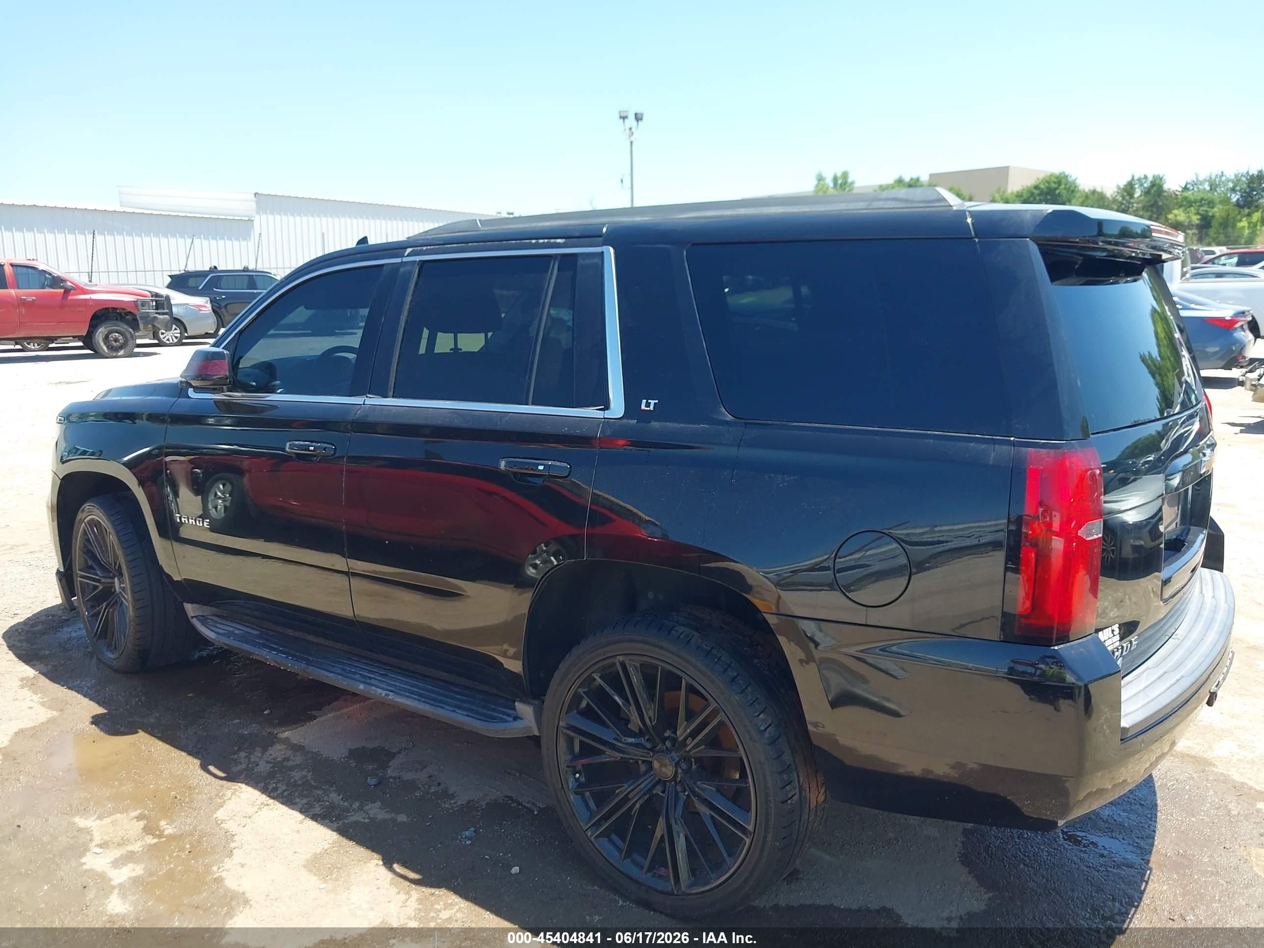 2015 Chevrolet Tahoe Lt Black vin: 1GNSKBKC4FR634462