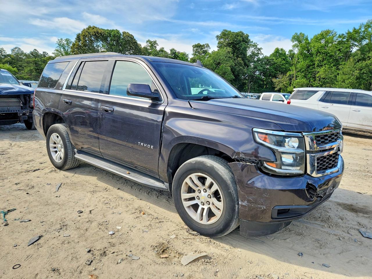 2015 Chevrolet Tahoe K1500 Lt Charcoal vin: 1GNSKBKC4FR702355