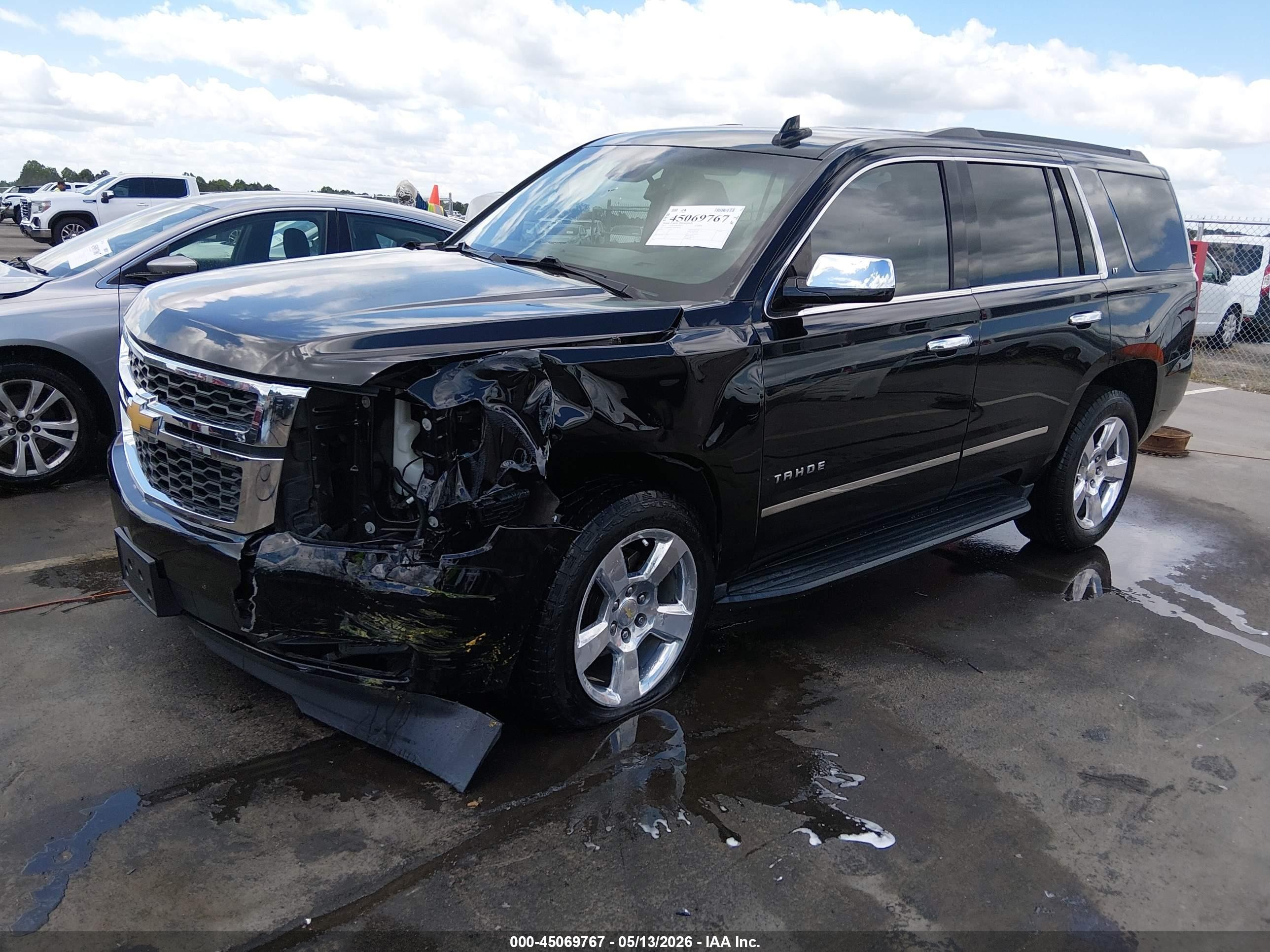 2015 Chevrolet Tahoe Lt Black vin: 1GNSKBKC4FR709242