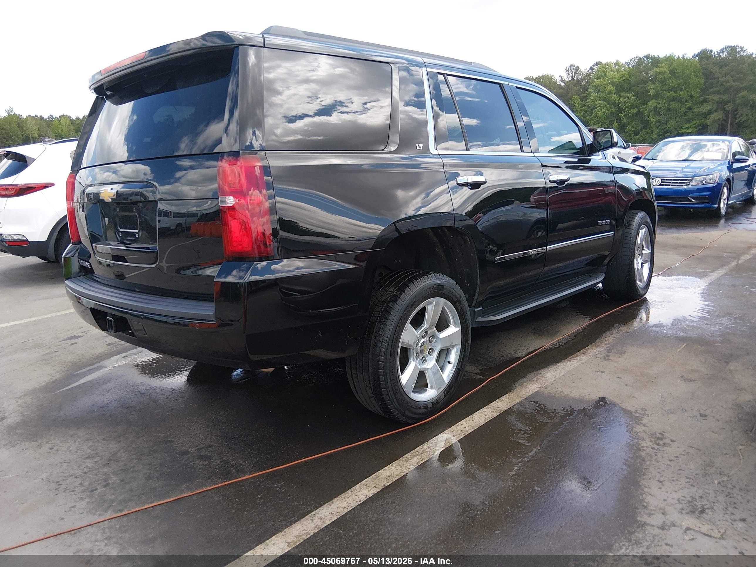 2015 Chevrolet Tahoe Lt Black vin: 1GNSKBKC4FR709242