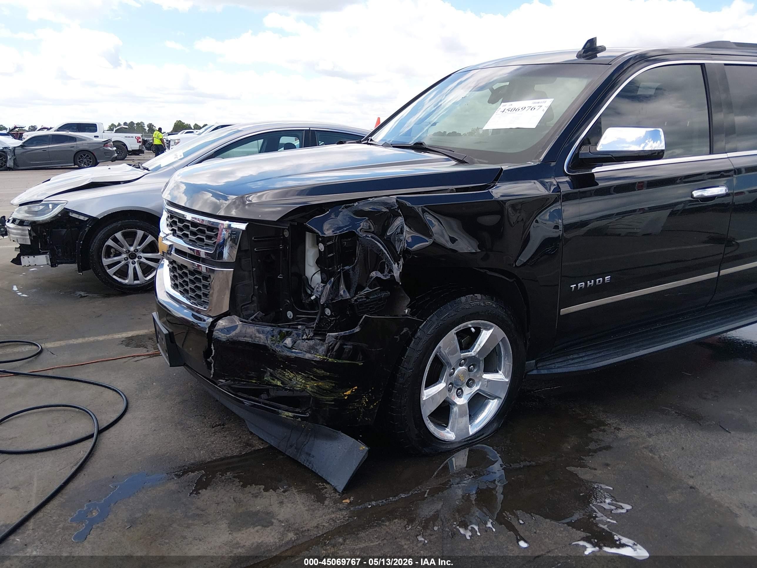 2015 Chevrolet Tahoe Lt Black vin: 1GNSKBKC4FR709242