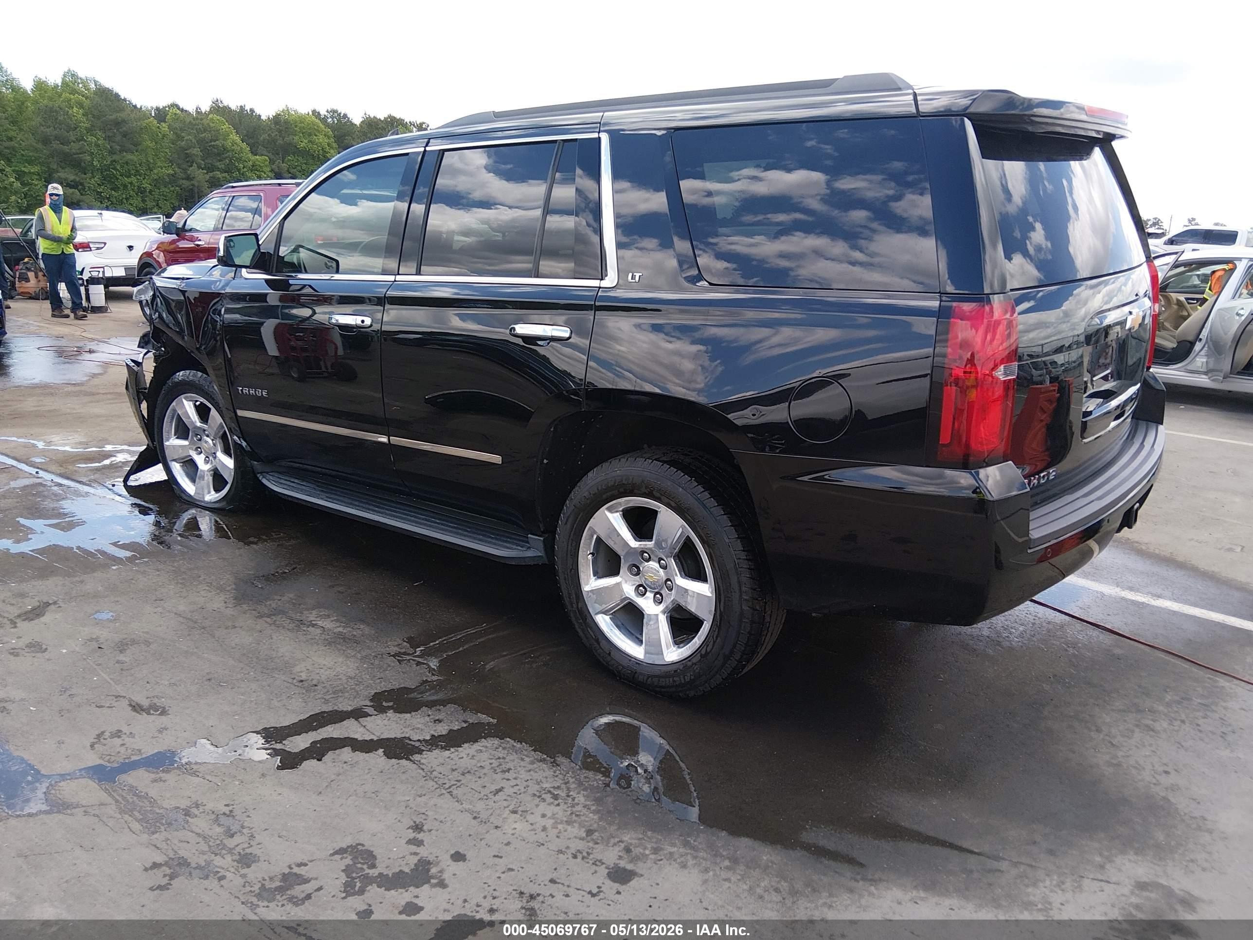 2015 Chevrolet Tahoe Lt Black vin: 1GNSKBKC4FR709242