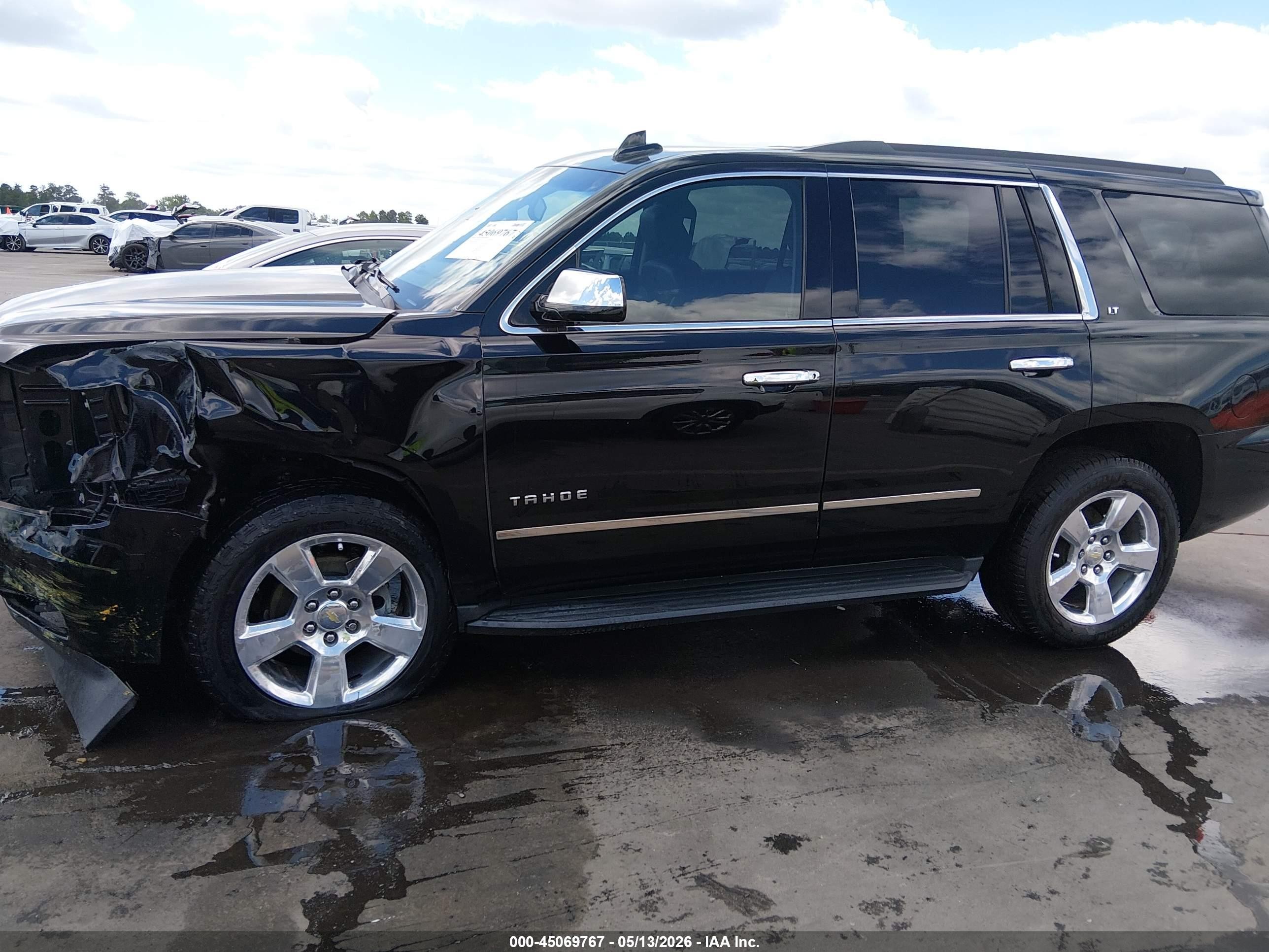 2015 Chevrolet Tahoe Lt Black vin: 1GNSKBKC4FR709242