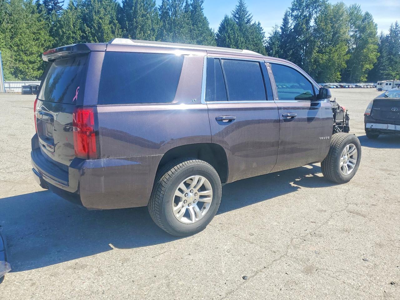 2015 Chevrolet Tahoe K1500 Lt Фиолетовый vin: 1GNSKBKC5FR118188