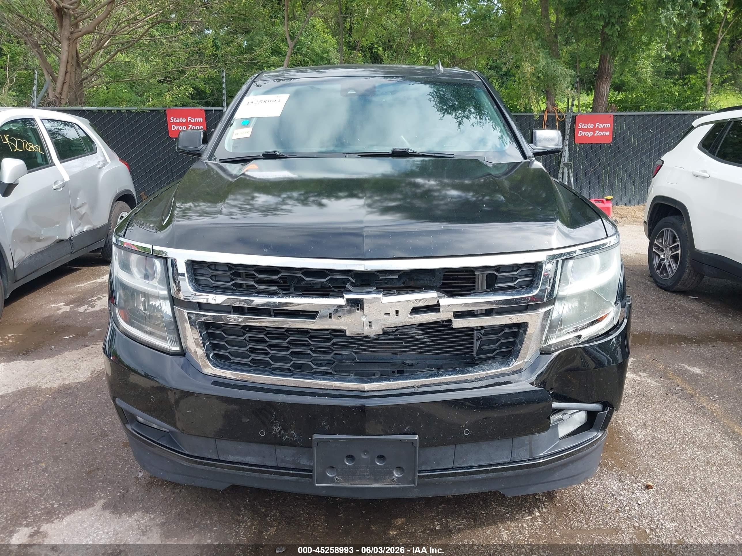 2015 Chevrolet Tahoe Lt Black vin: 1GNSKBKC6FR101206