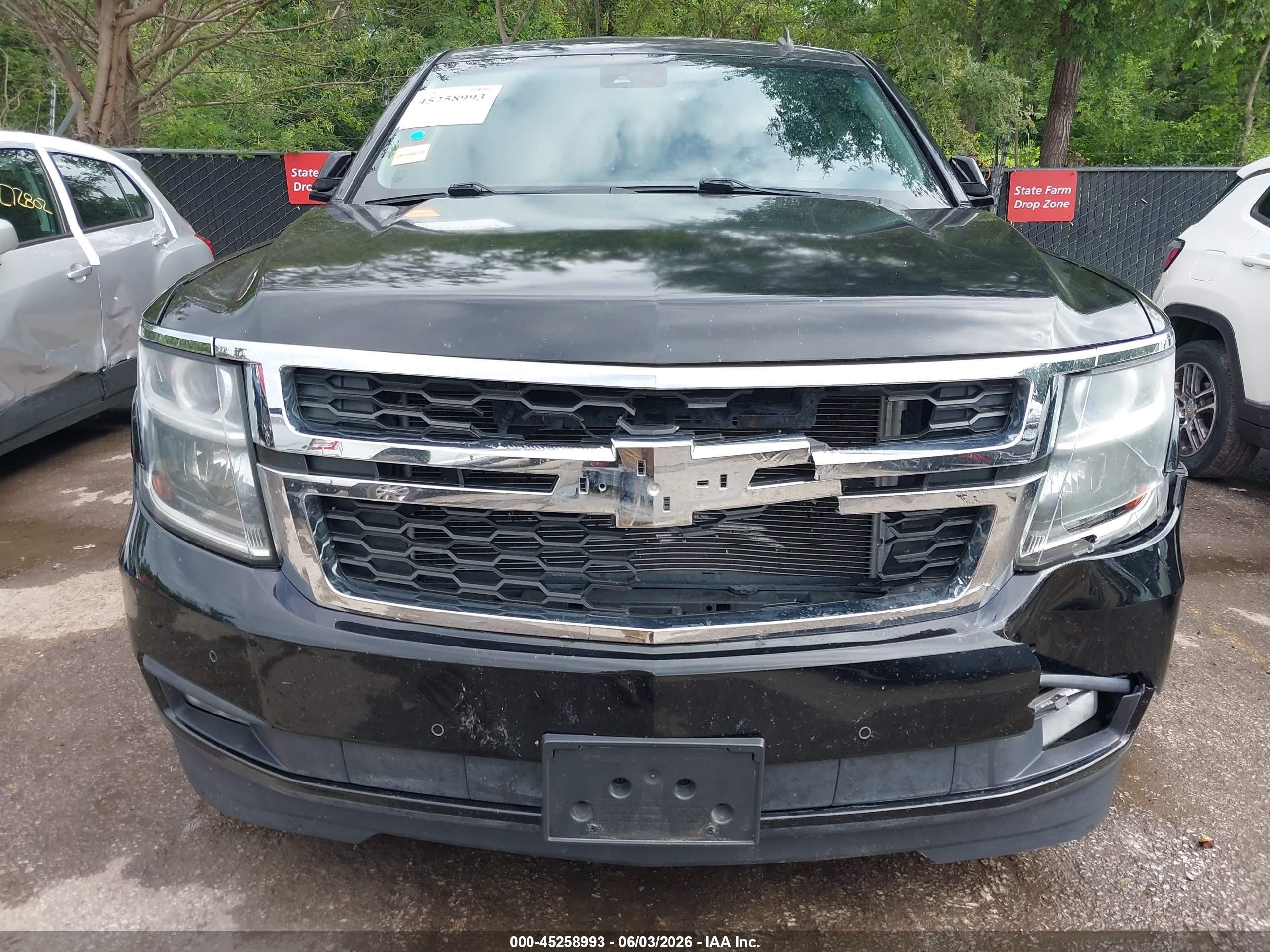 2015 Chevrolet Tahoe Lt Black vin: 1GNSKBKC6FR101206
