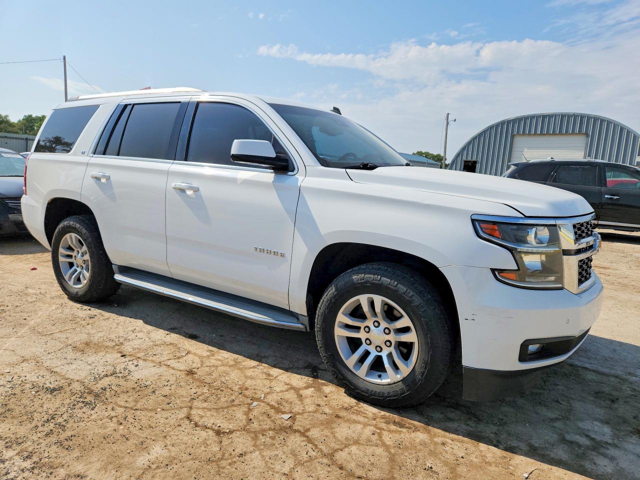 2015 Chevrolet Tahoe K1500 Lt White vin: 1GNSKBKC6FR121469