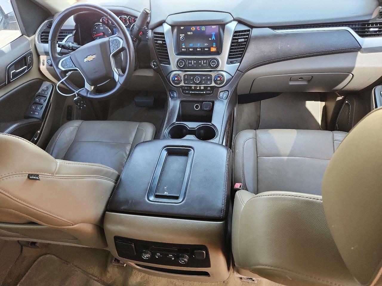 2015 Chevrolet Tahoe K1500 Lt White vin: 1GNSKBKC6FR121469