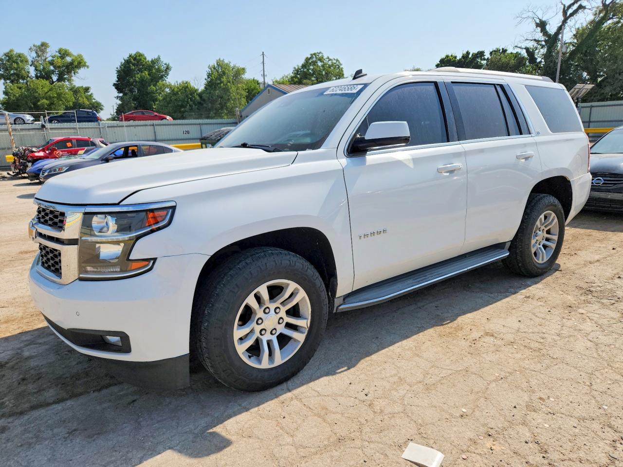 2015 Chevrolet Tahoe K1500 Lt White vin: 1GNSKBKC6FR121469