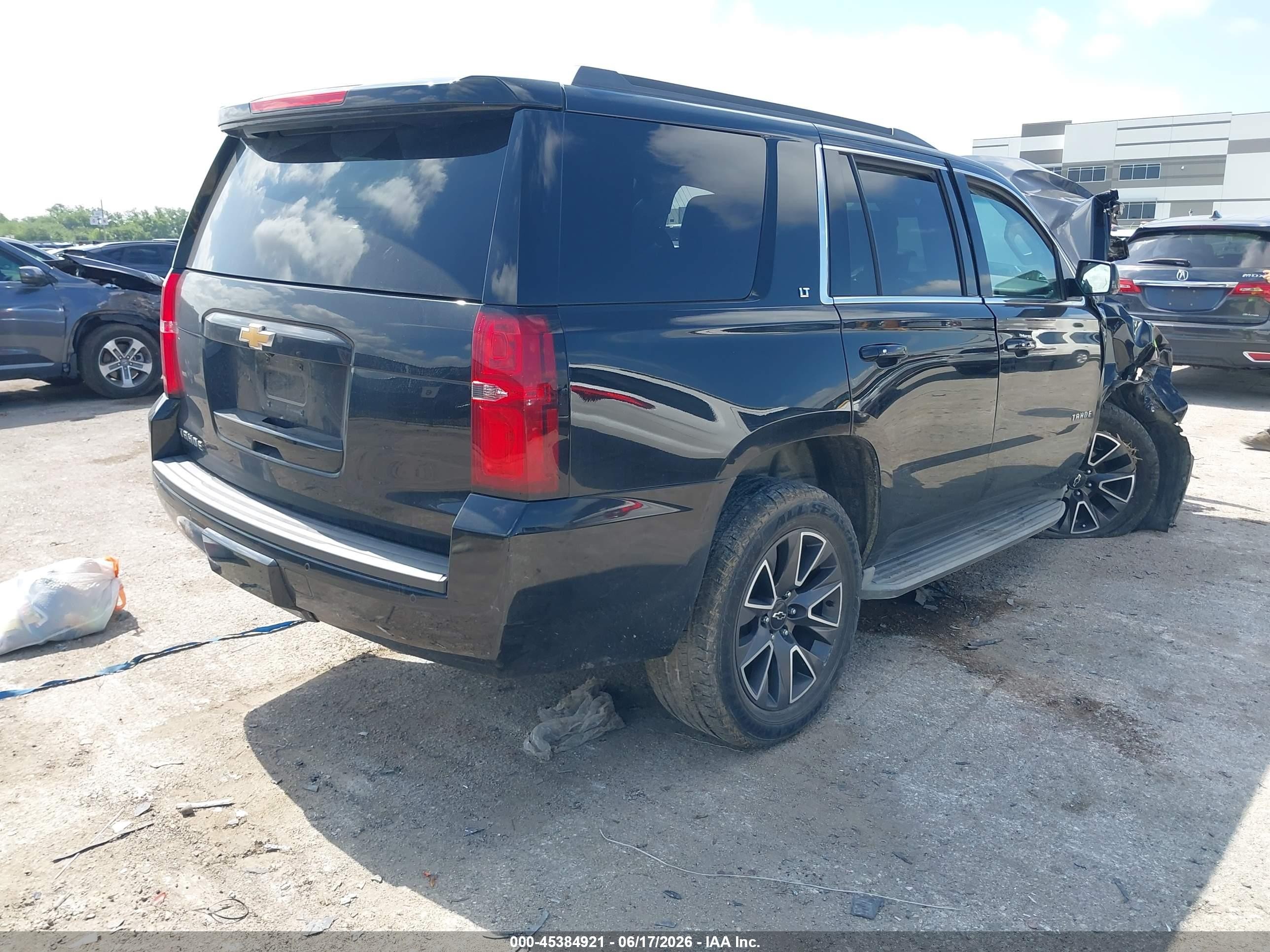 2015 Chevrolet Tahoe Lt Black vin: 1GNSKBKC6FR180909