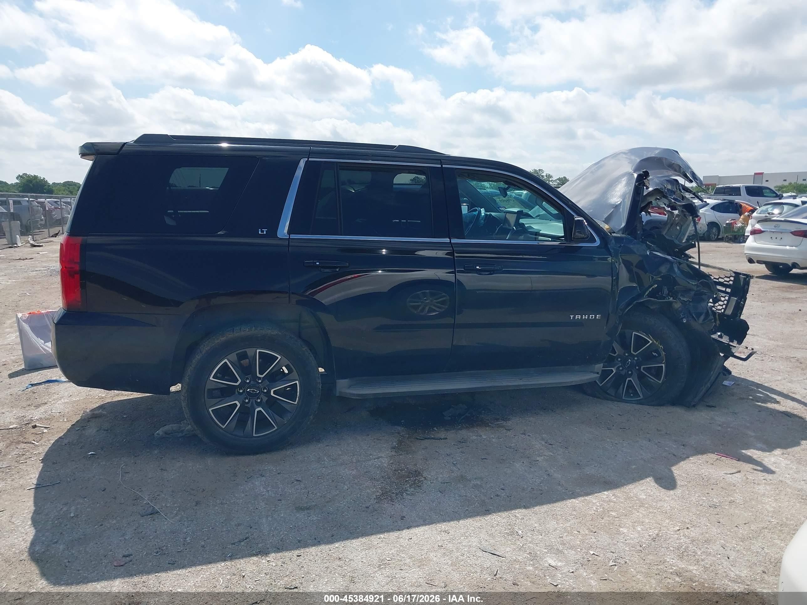 2015 Chevrolet Tahoe Lt Black vin: 1GNSKBKC6FR180909