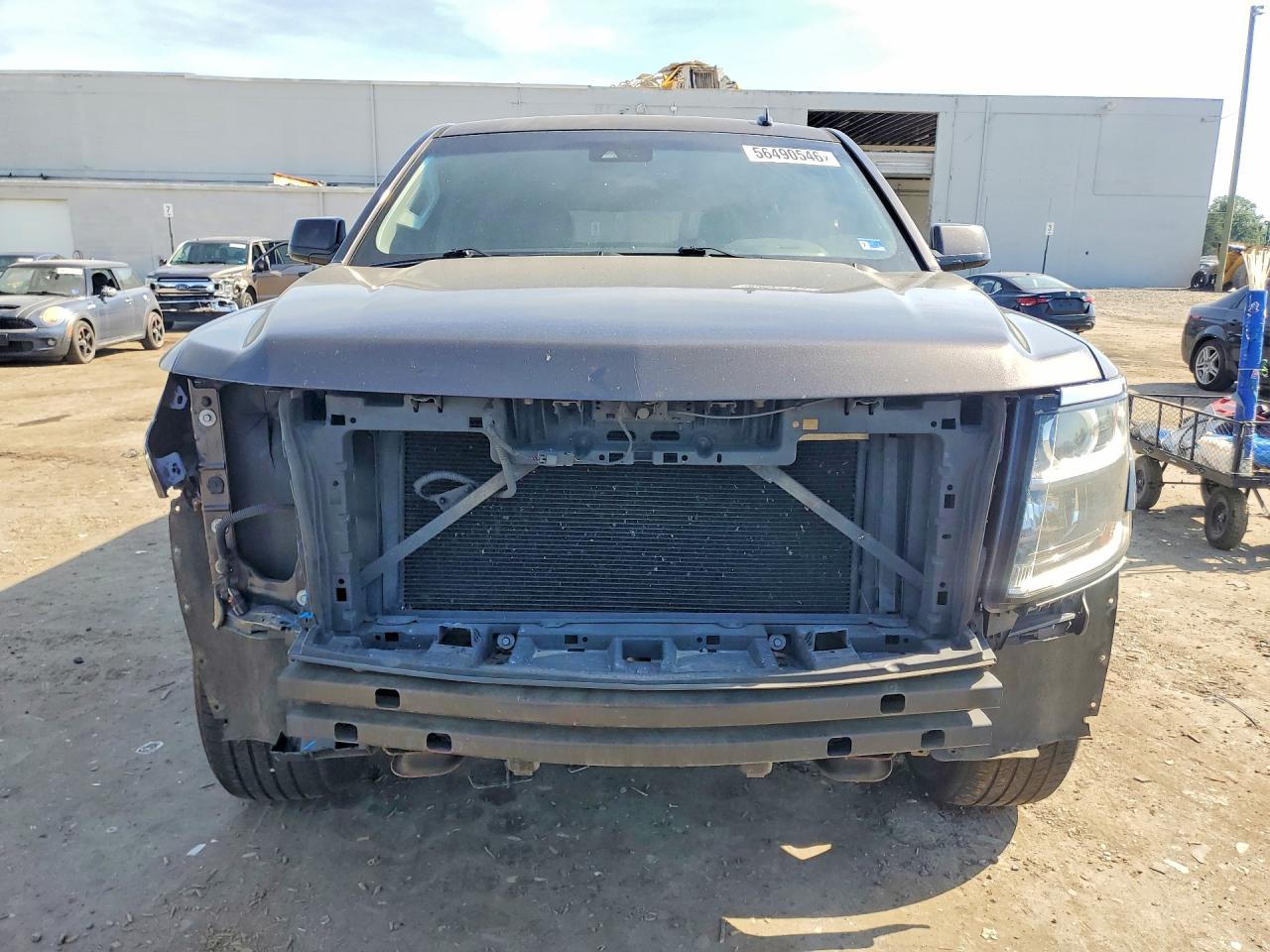2015 Chevrolet Tahoe K1500 Lt Gray vin: 1GNSKBKC6FR239473