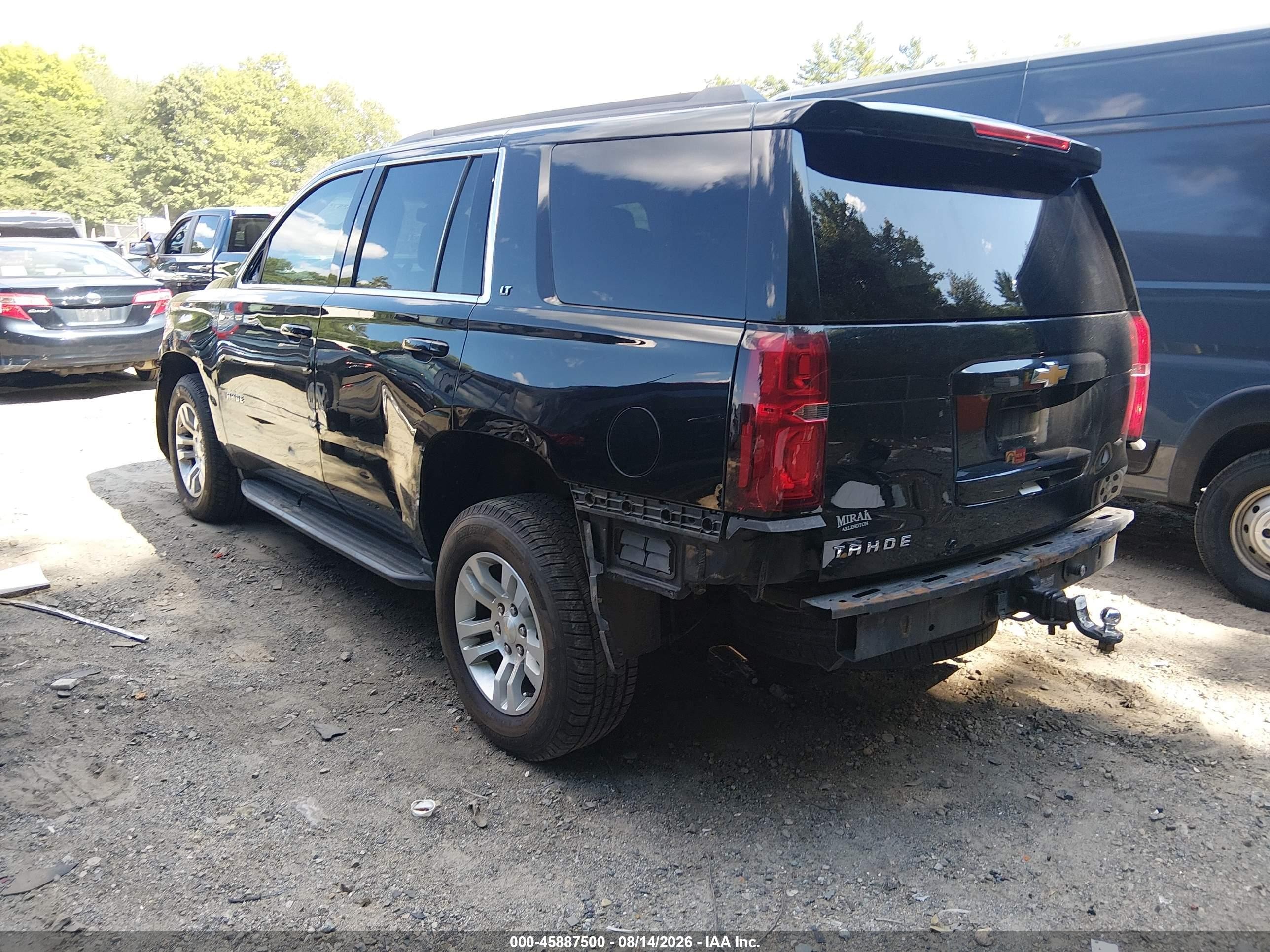 2018 Chevrolet Tahoe Lt Черный vin: 1GNSKBKC6JR174469