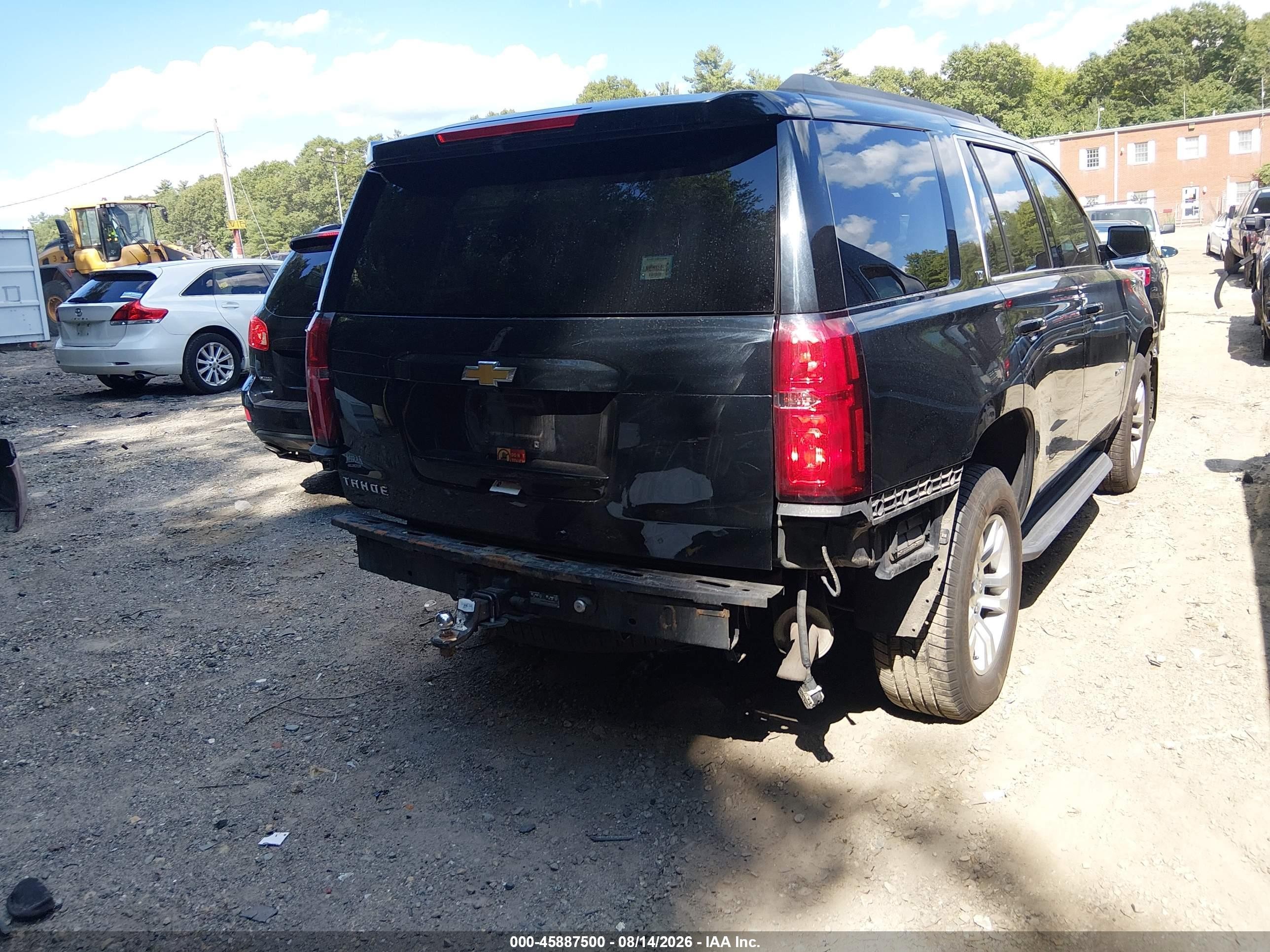 2018 Chevrolet Tahoe Lt Черный vin: 1GNSKBKC6JR174469
