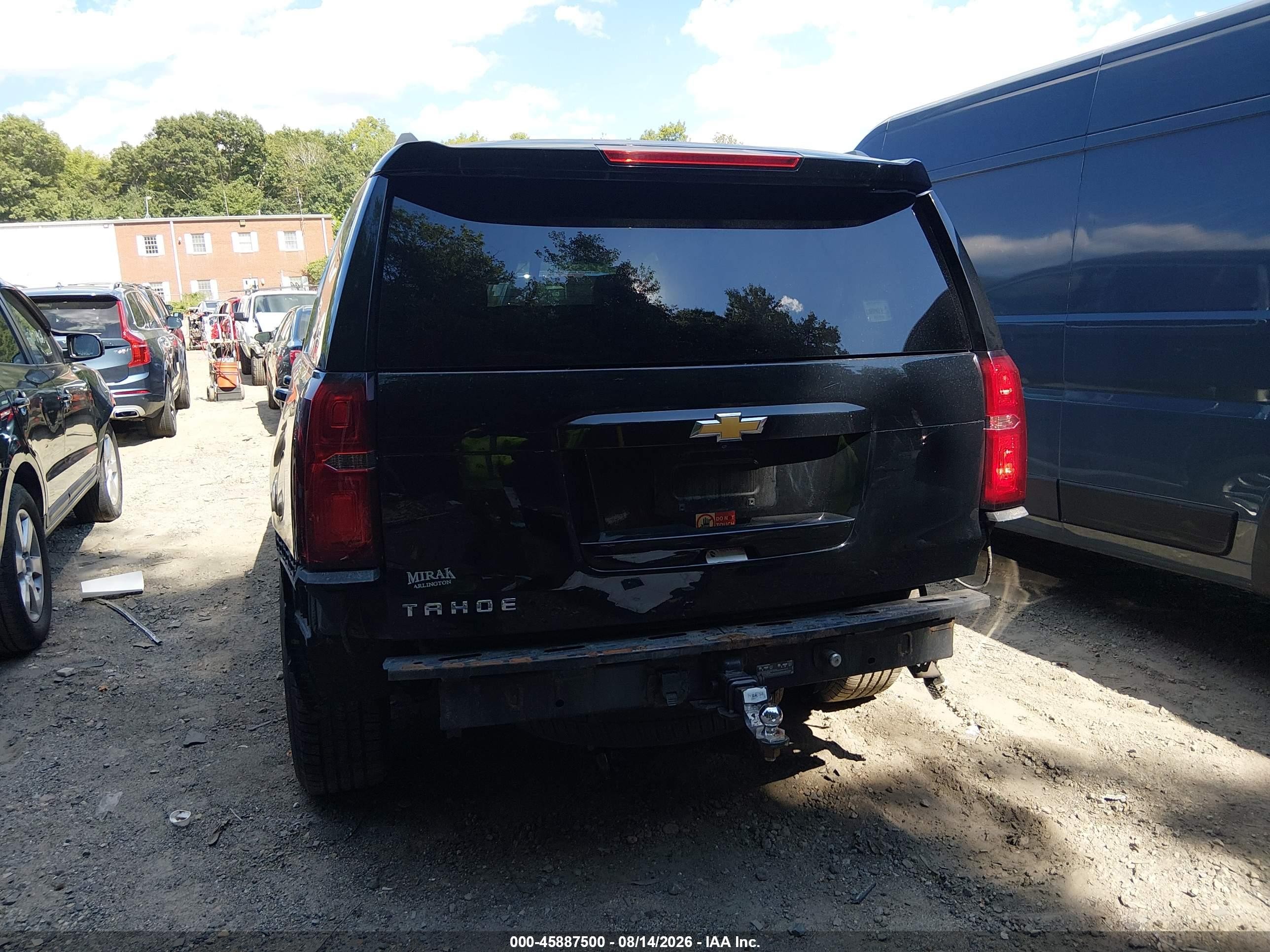 2018 Chevrolet Tahoe Lt Черный vin: 1GNSKBKC6JR174469