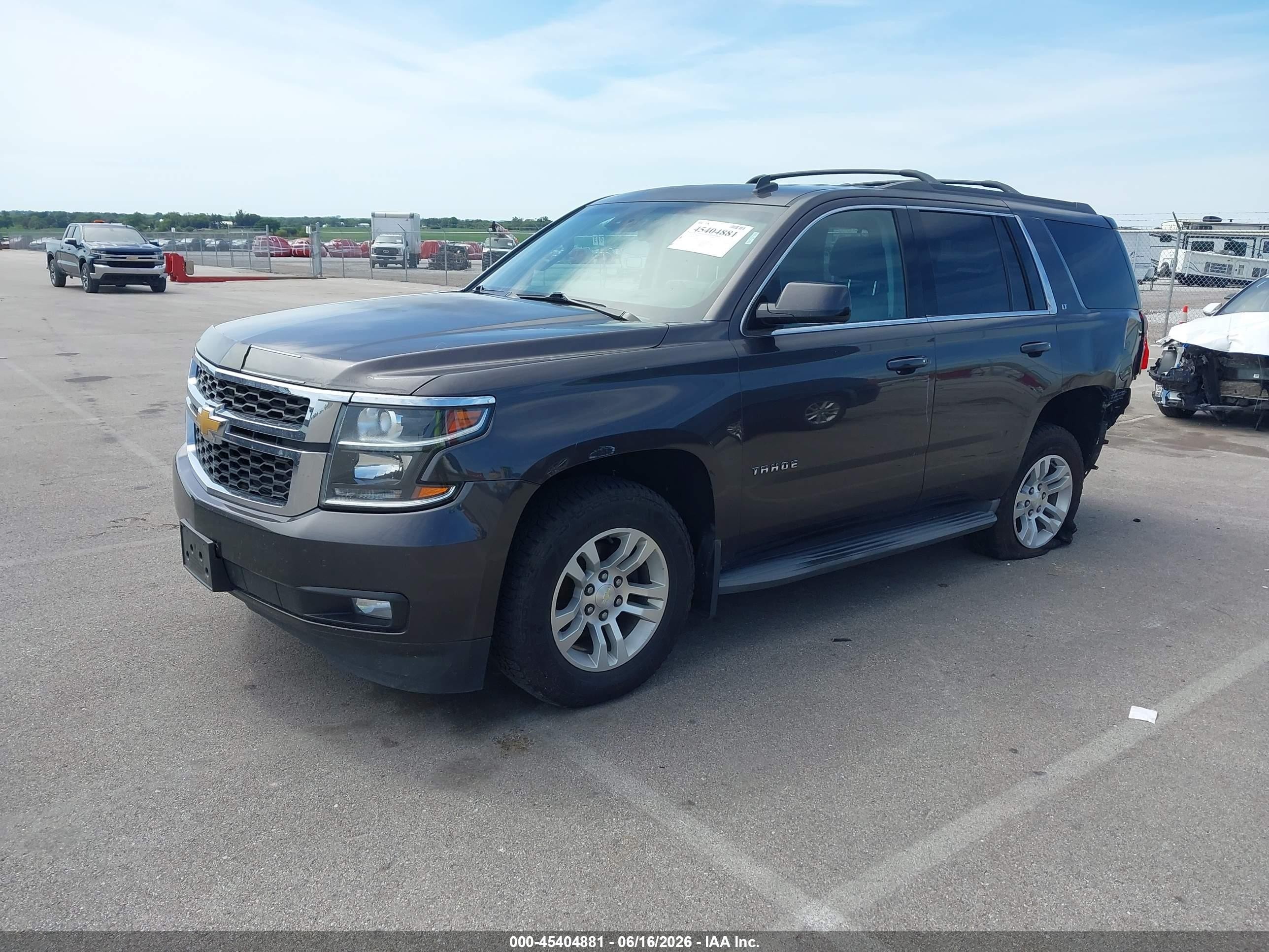 2015 Chevrolet Tahoe Lt Gray vin: 1GNSKBKC7FR178263