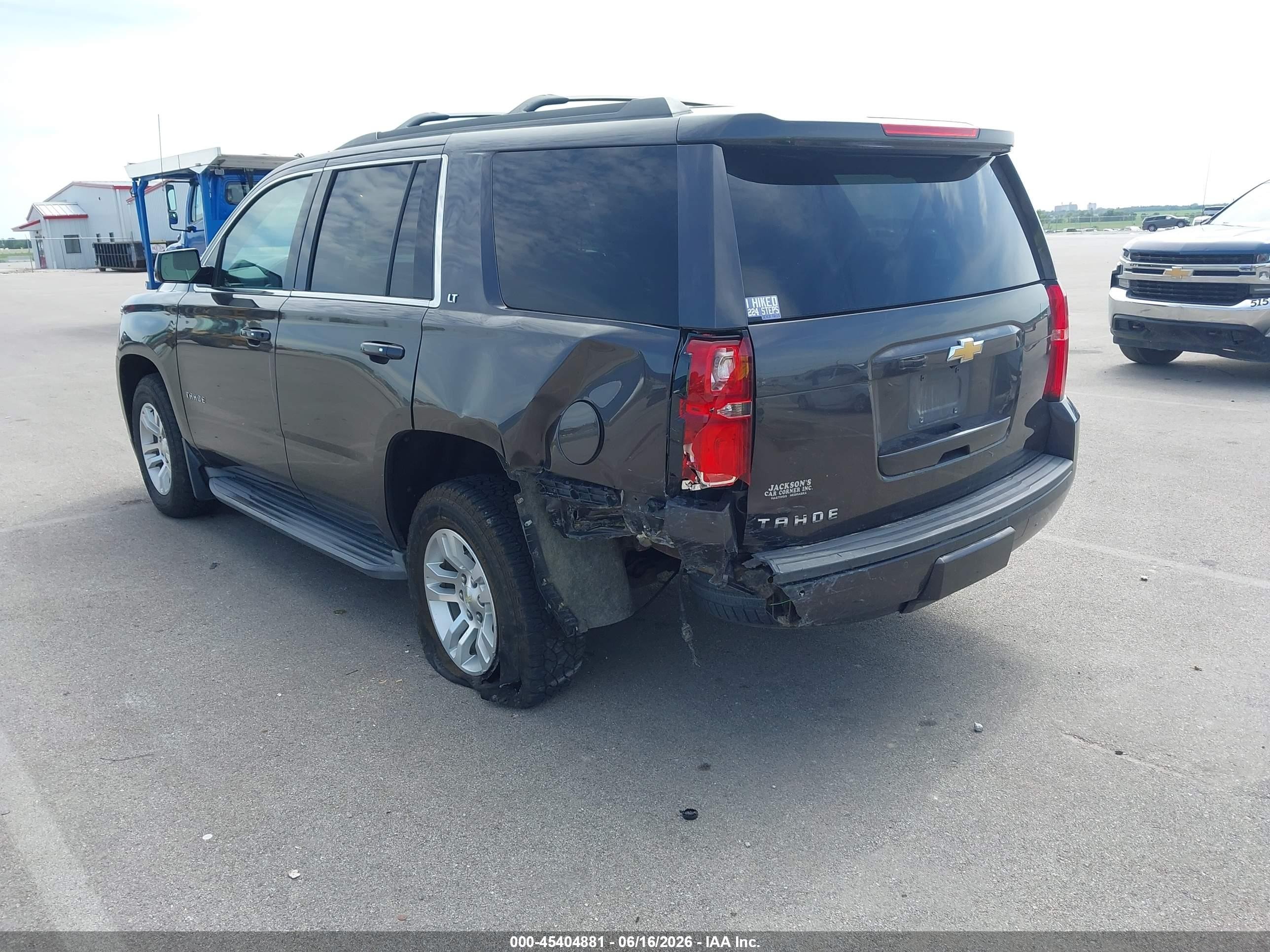 2015 Chevrolet Tahoe Lt Gray vin: 1GNSKBKC7FR178263