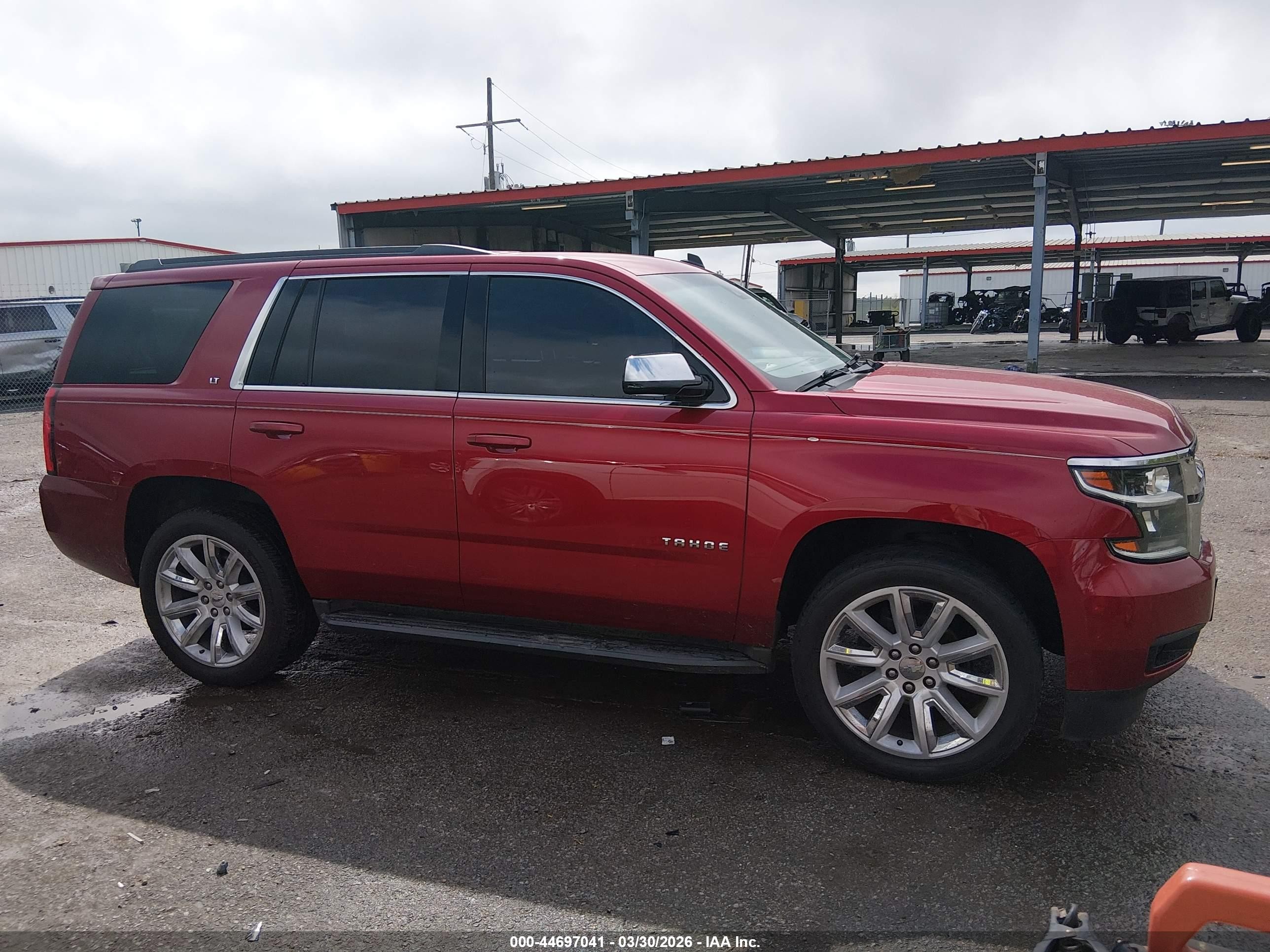 2015 Chevrolet Tahoe Lt Red vin: 1GNSKBKC7FR214968