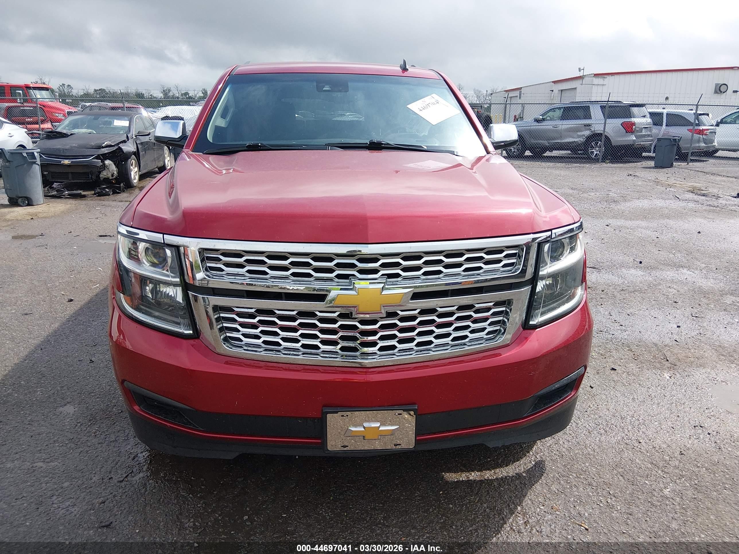 2015 Chevrolet Tahoe Lt Red vin: 1GNSKBKC7FR214968