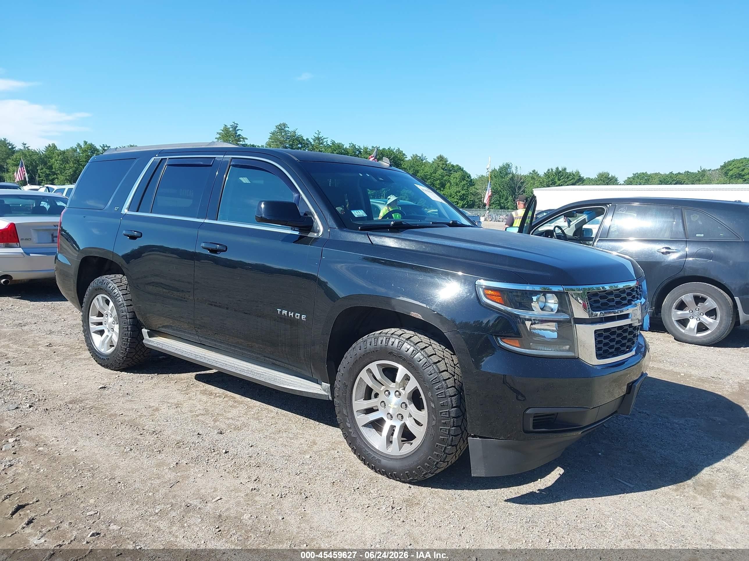 2015 Chevrolet Tahoe Lt Black vin: 1GNSKBKC7FR308638