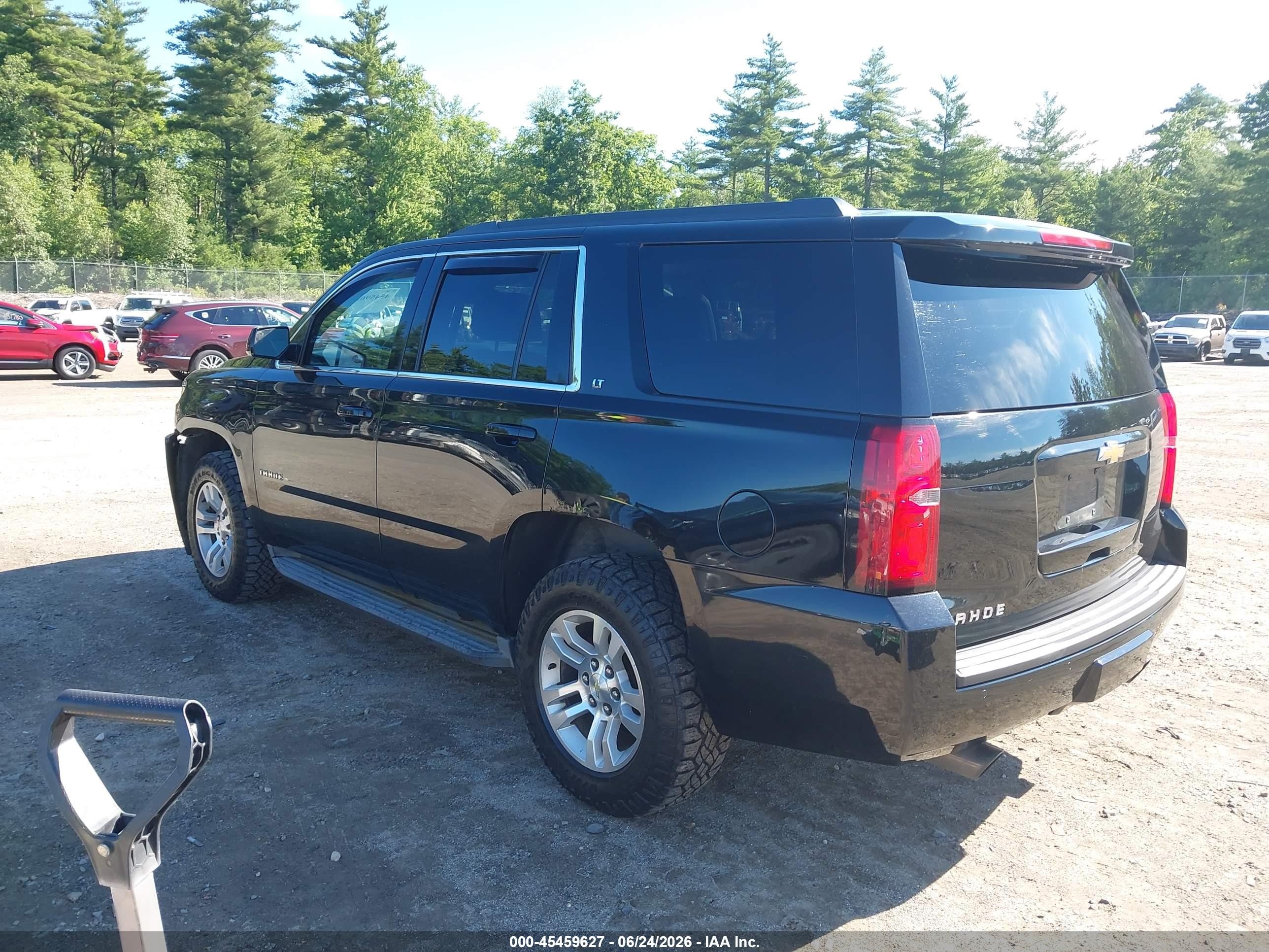 2015 Chevrolet Tahoe Lt Black vin: 1GNSKBKC7FR308638