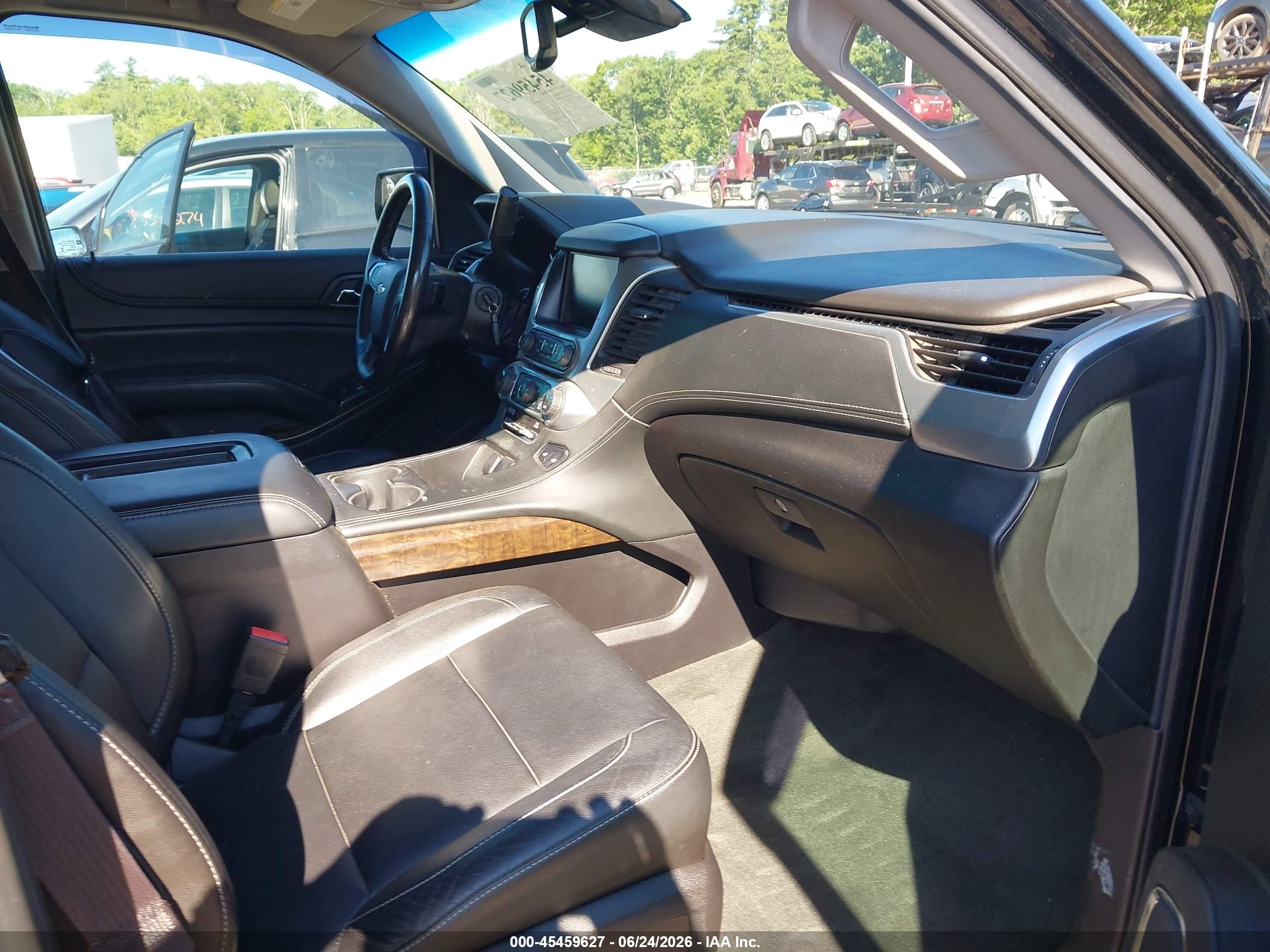 2015 Chevrolet Tahoe Lt Black vin: 1GNSKBKC7FR308638