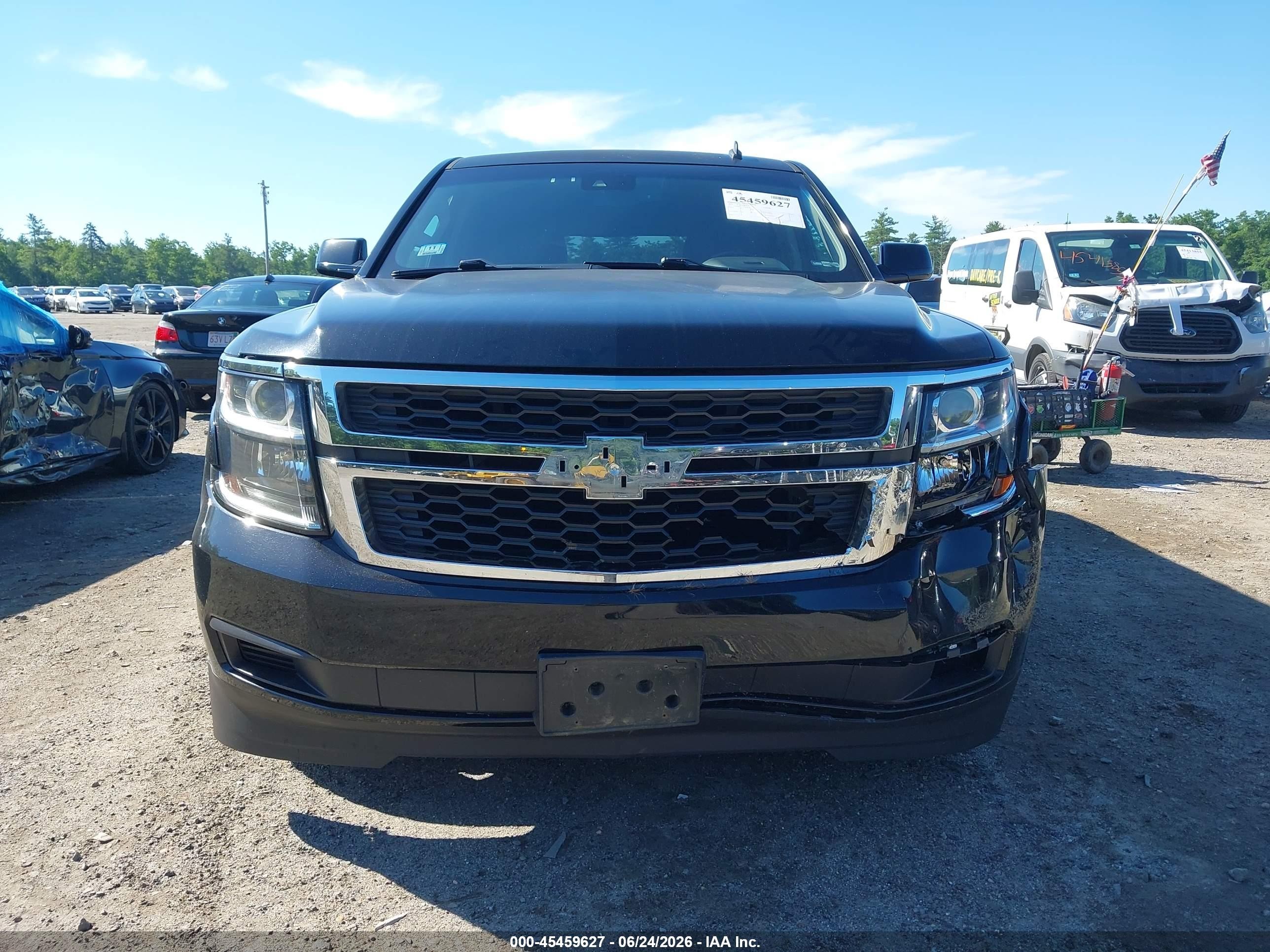 2015 Chevrolet Tahoe Lt Black vin: 1GNSKBKC7FR308638