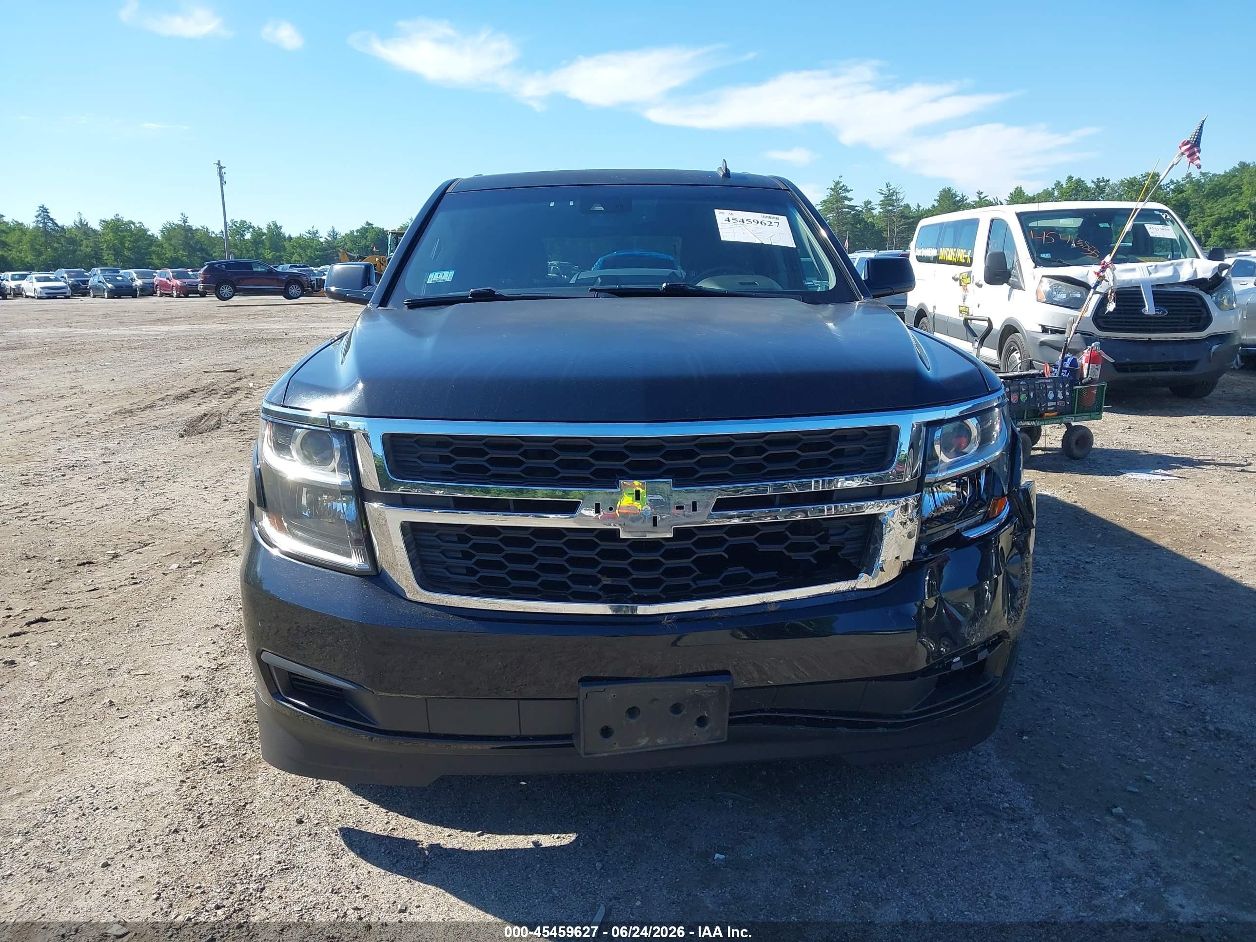 2015 Chevrolet Tahoe Lt Black vin: 1GNSKBKC7FR308638